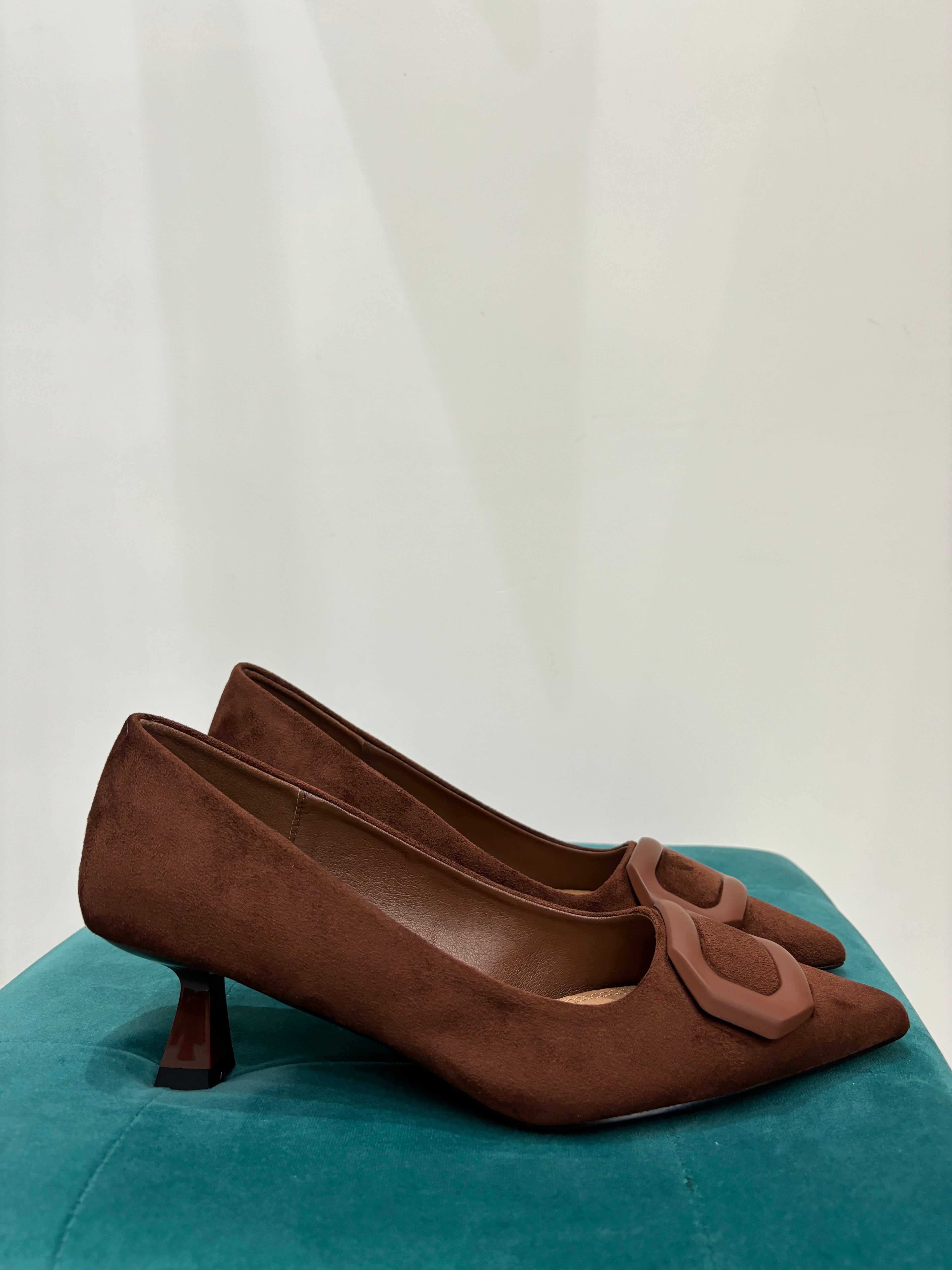 Décolleté Kitten Cuoio -