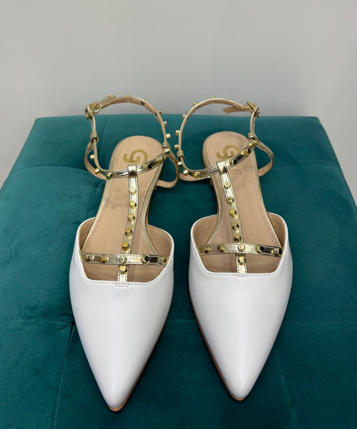 Ballerine Punta Borchie