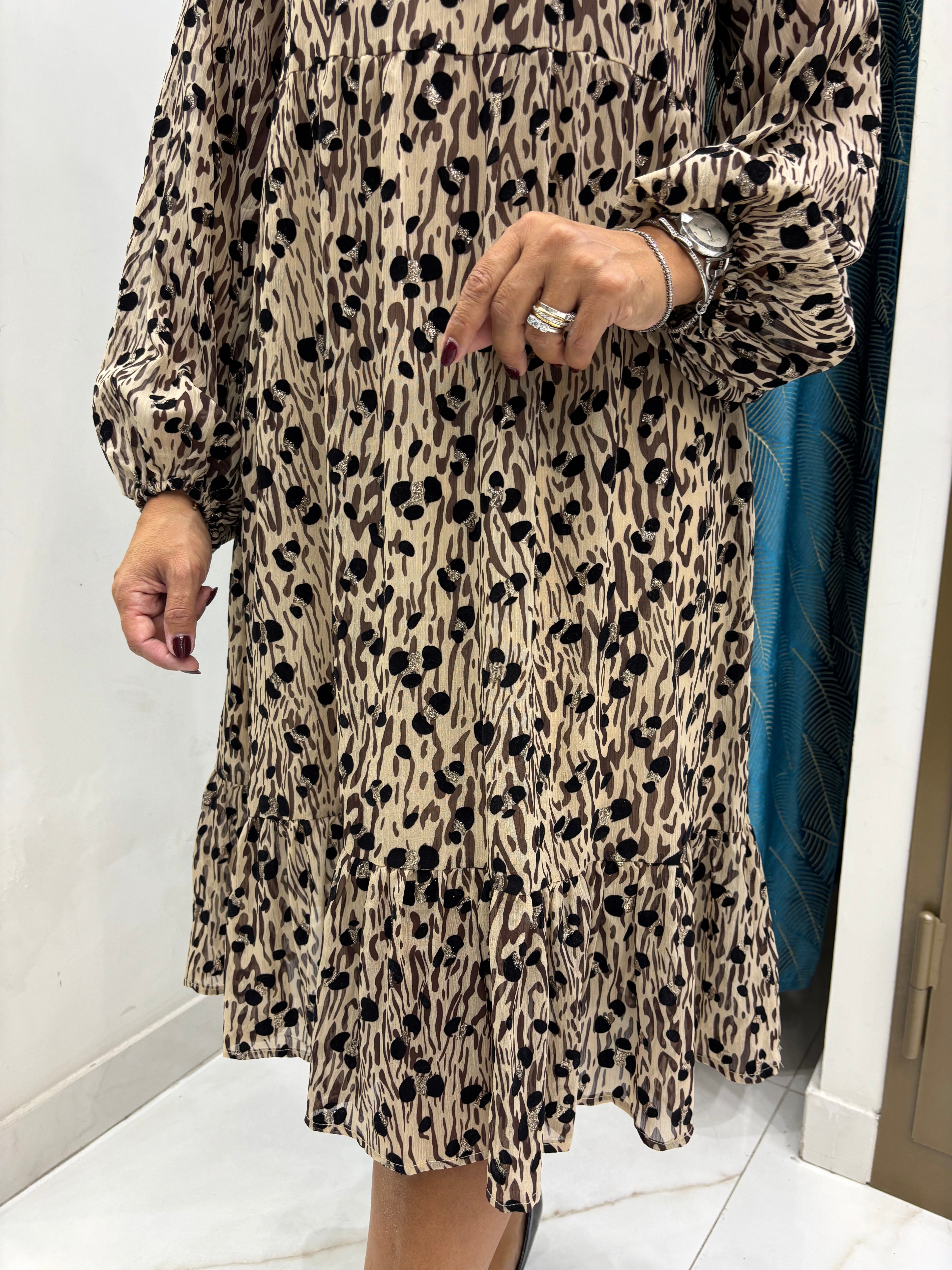 Abito Midi Animalier