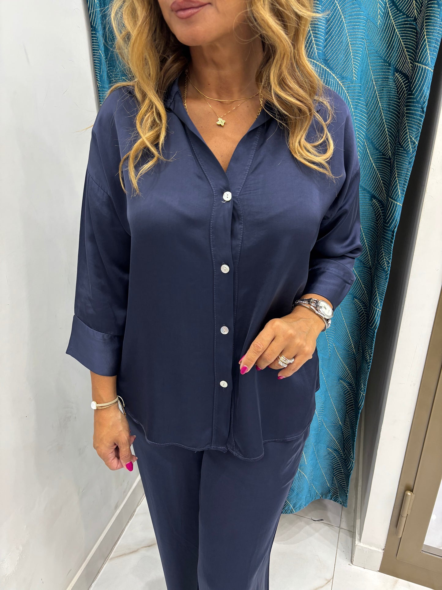 Coordinato Essenza Camicia - Blu