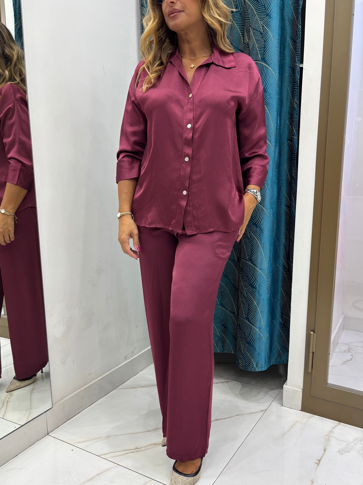 Coordinato Essenza Camicia - Bordeaux