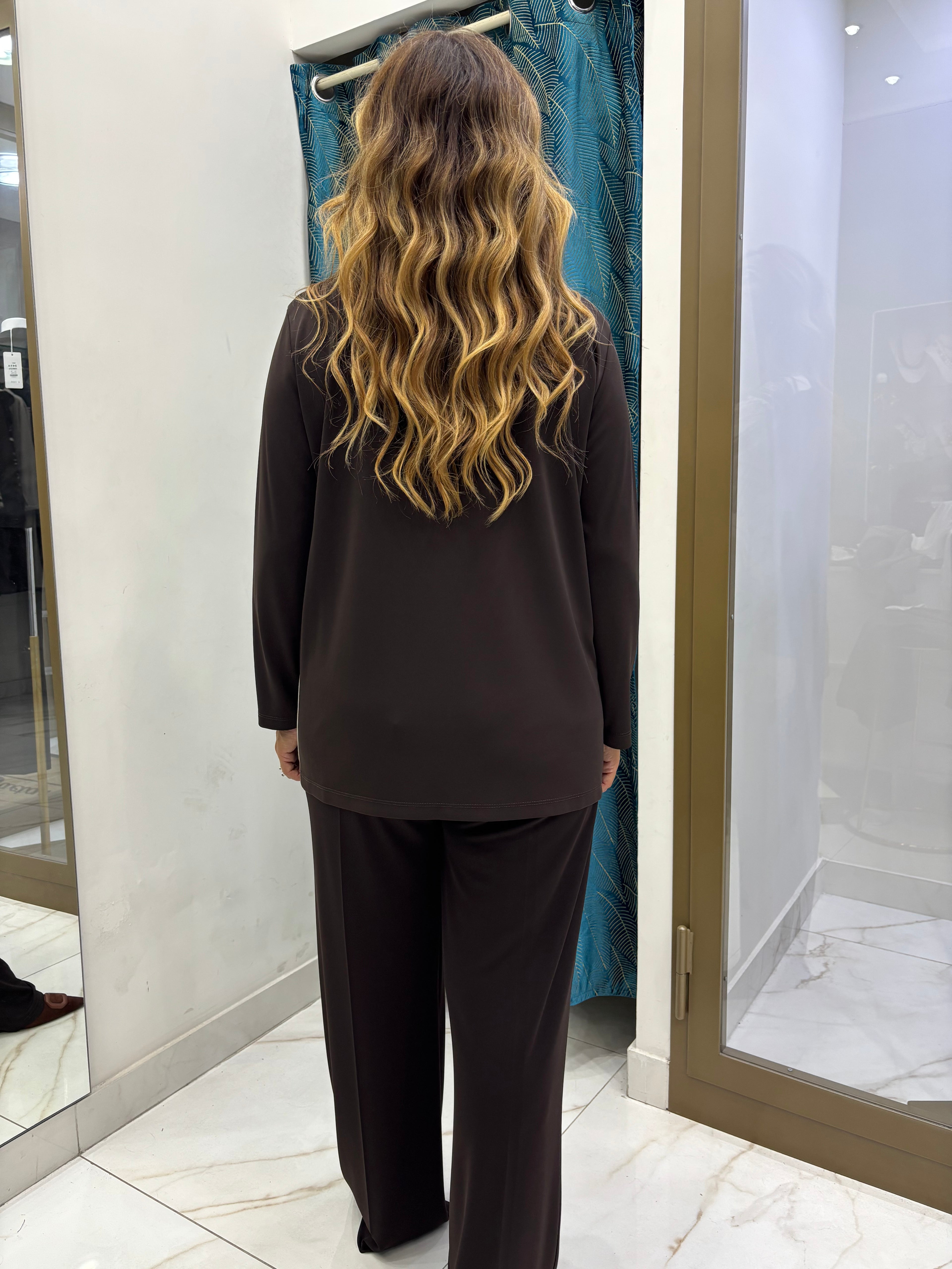 Coordinato Curvy Castagna