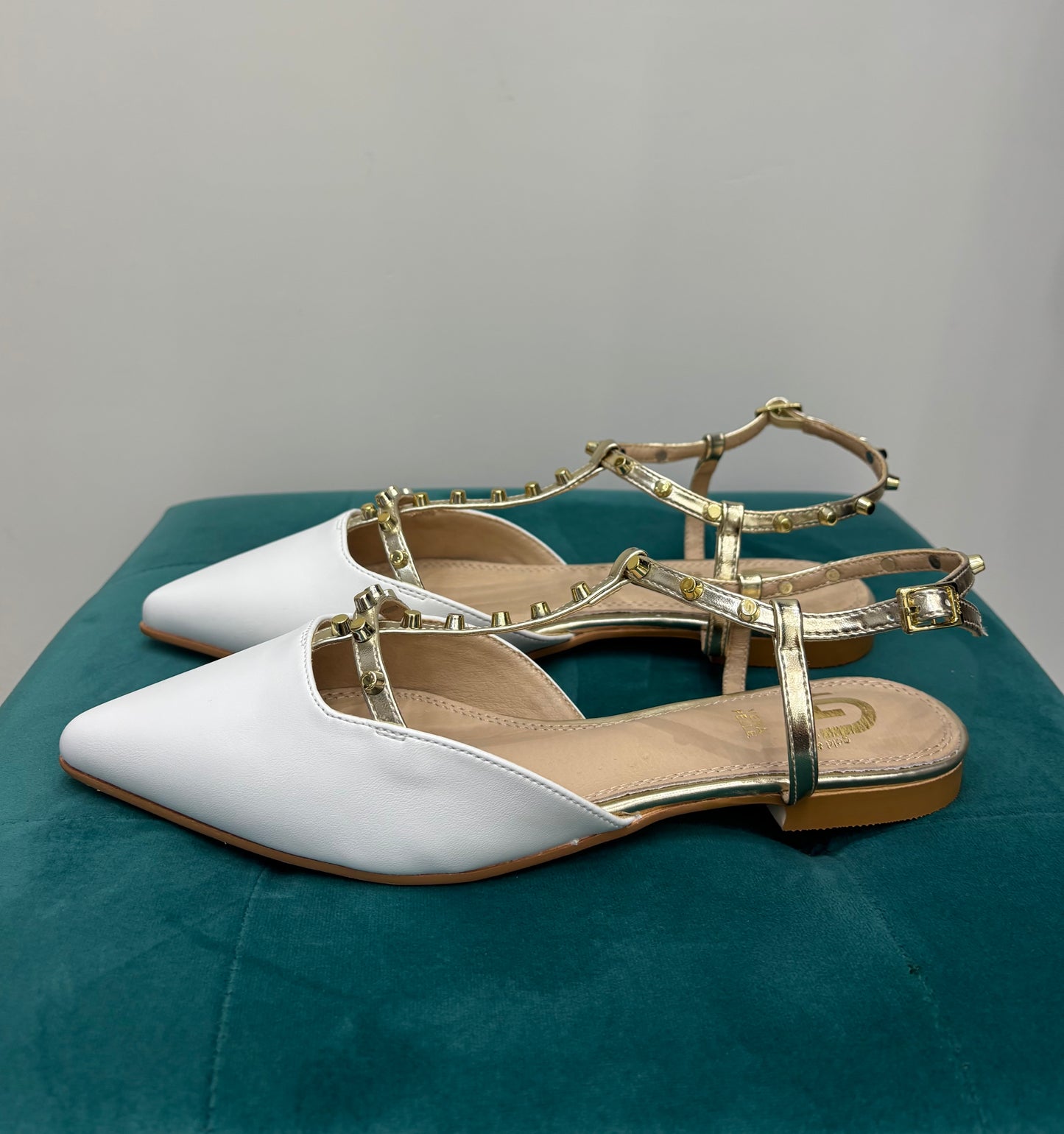 Ballerine Punta Borchie