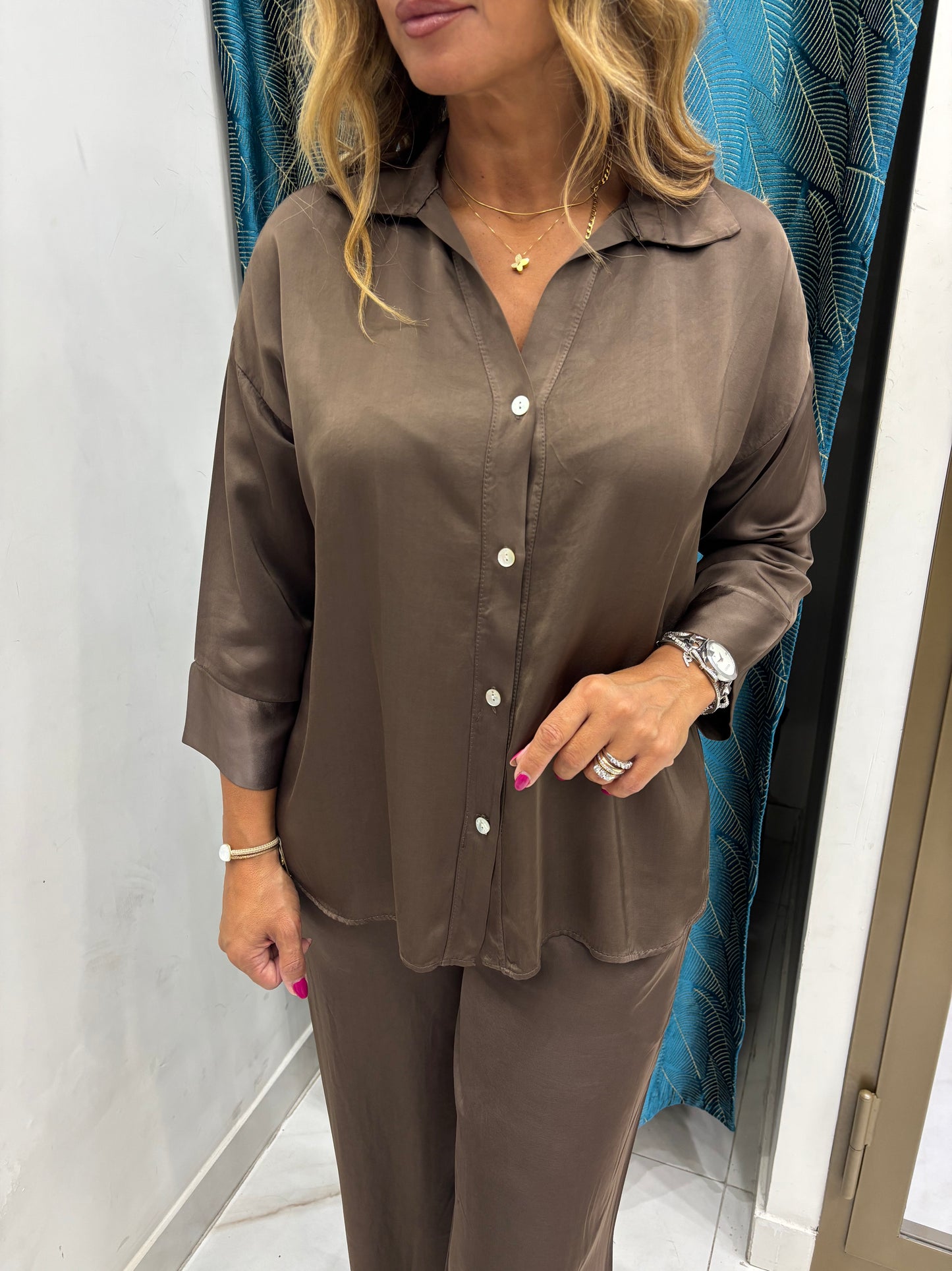 Coordinato Essenza Camicia - Marrone