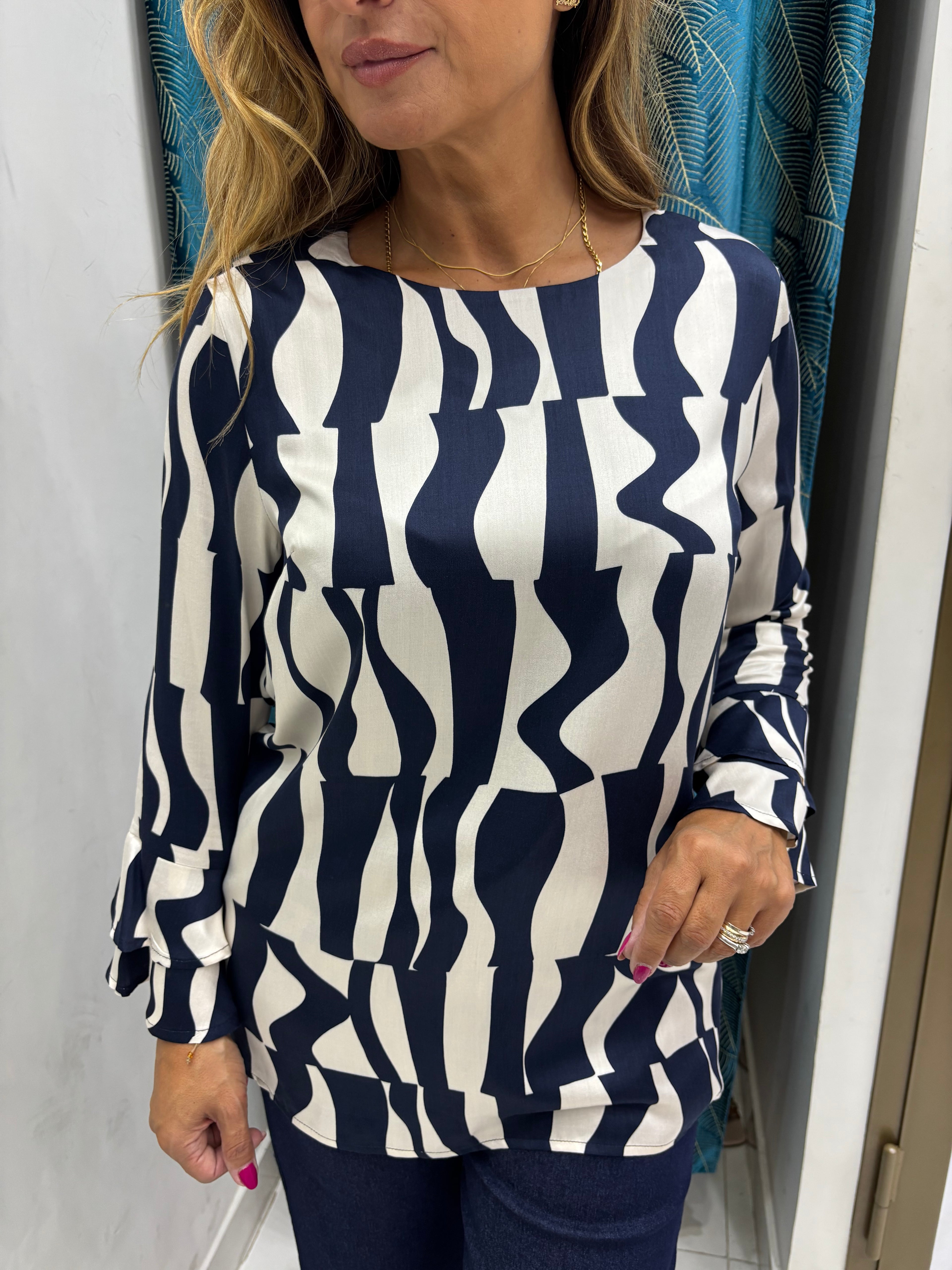 Top Perla Blu