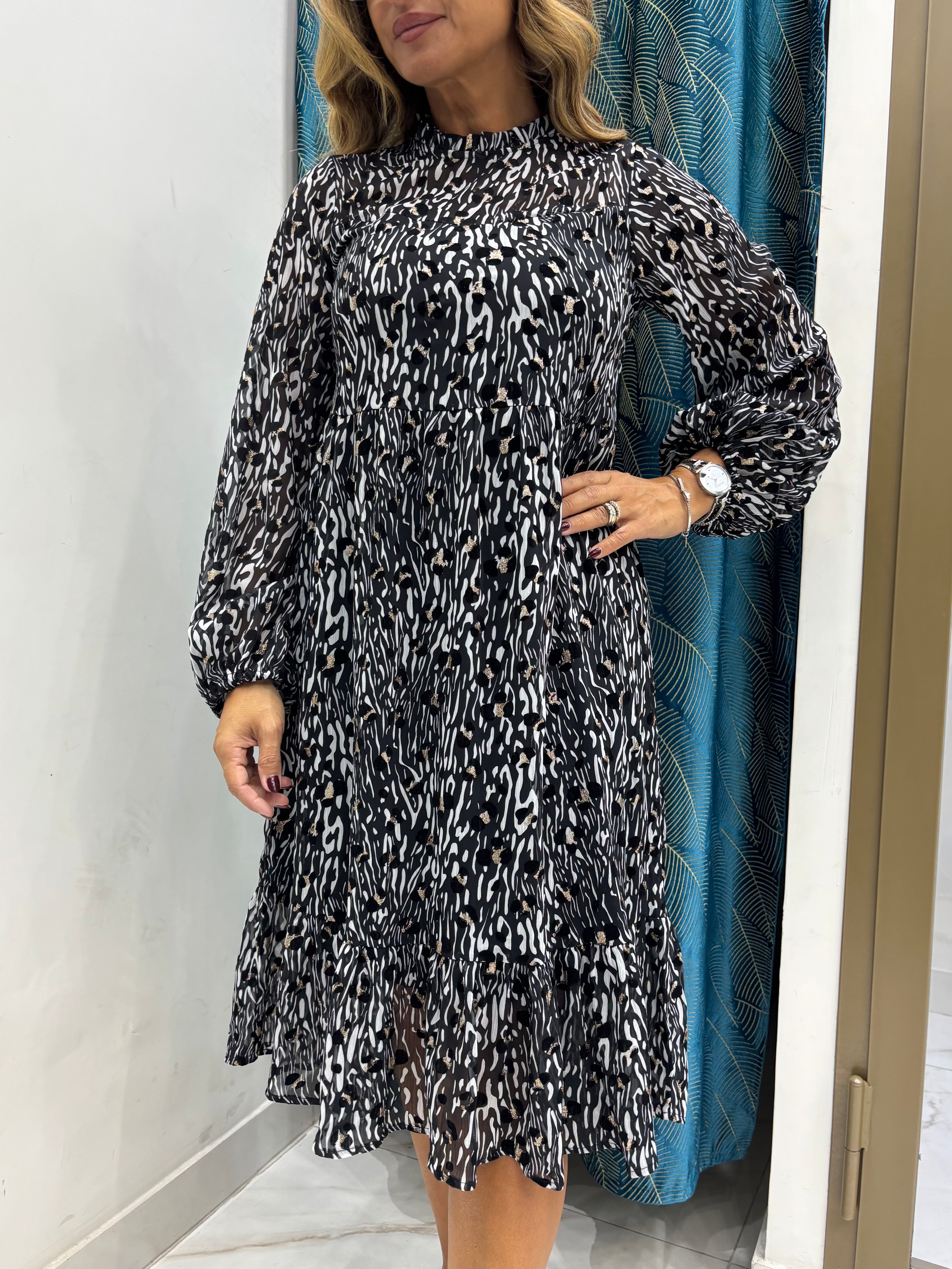 Abito Midi Animalier