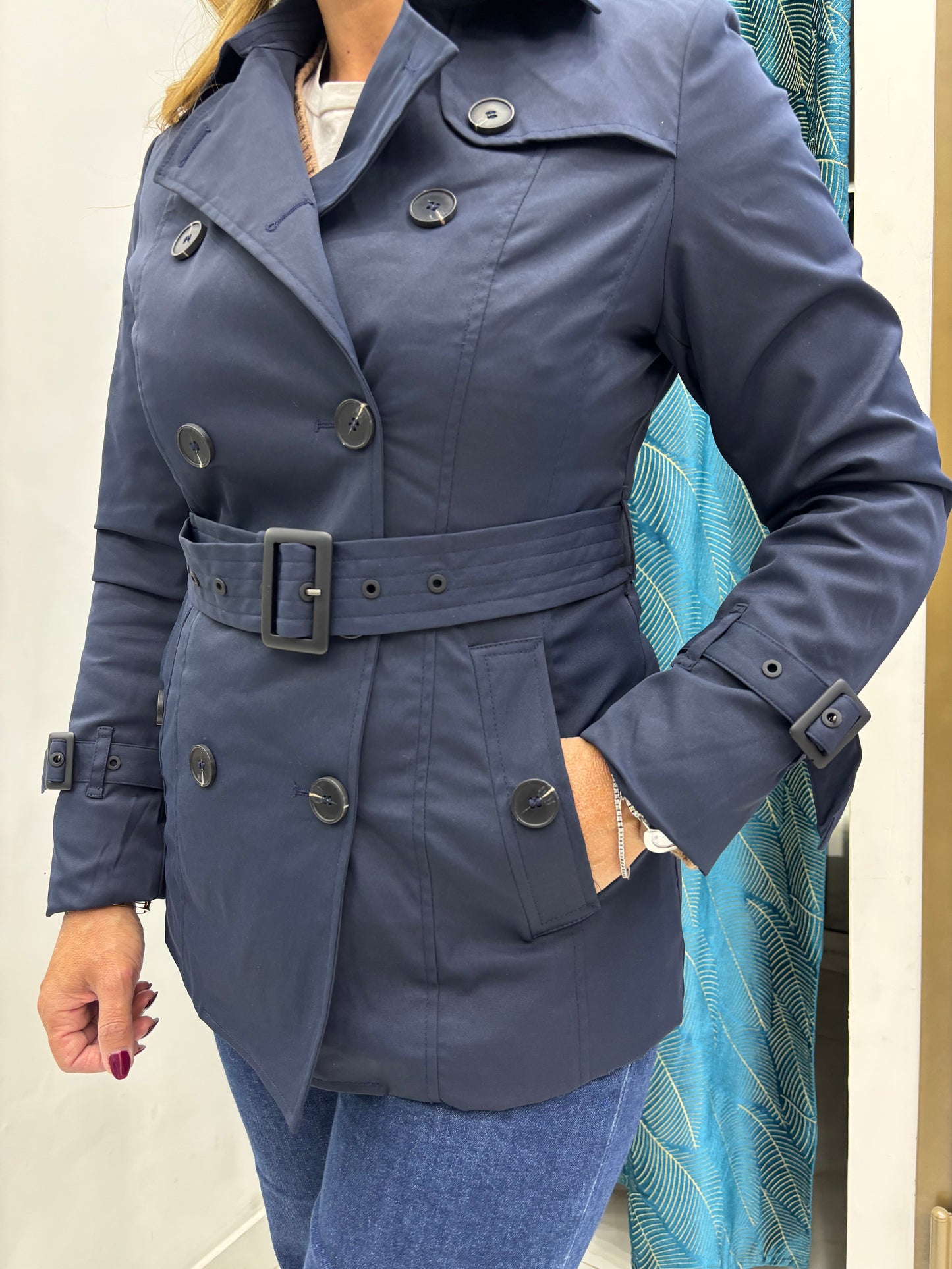 Trench Doppiopetto - Blu Navy