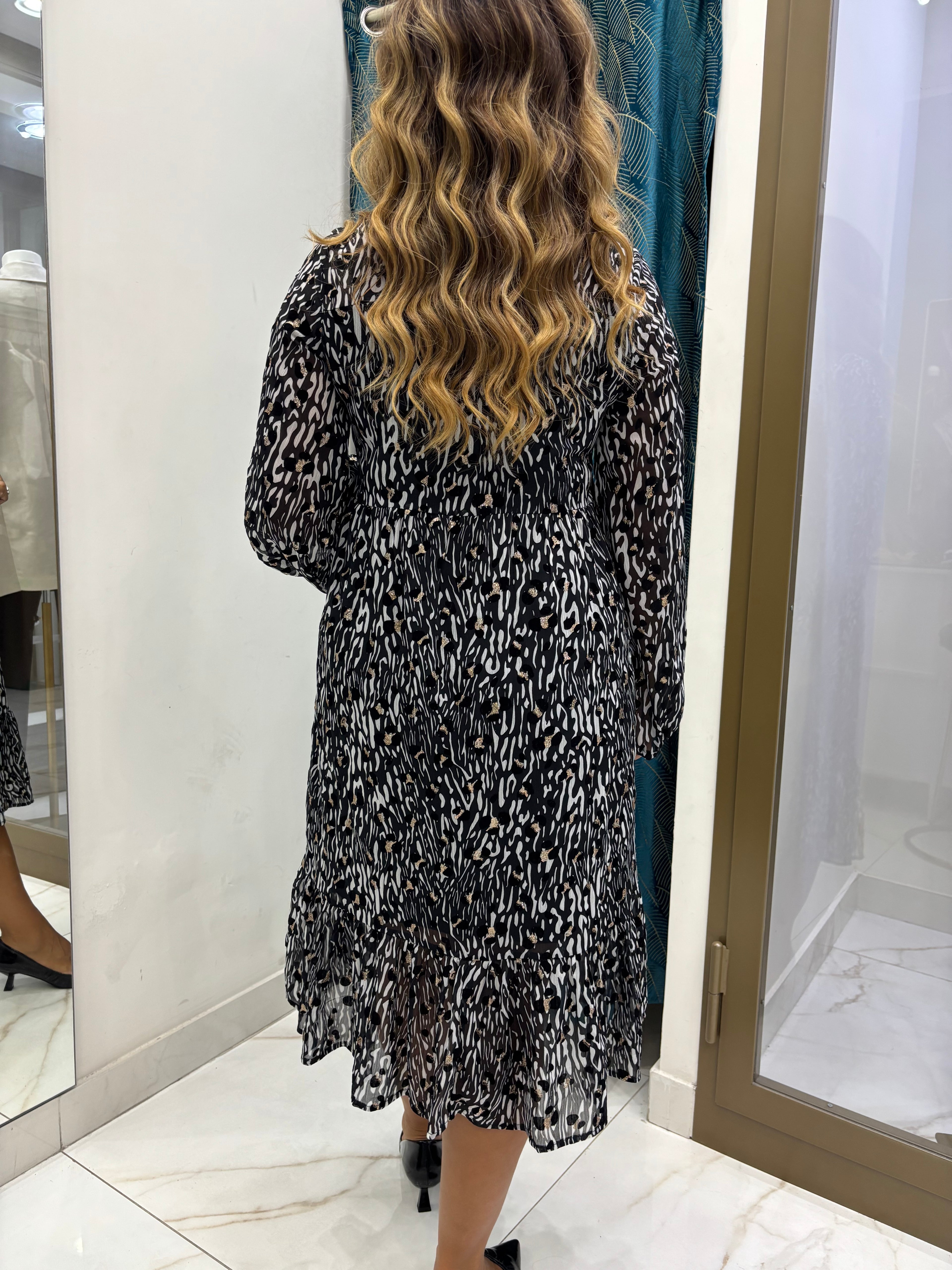 Abito Midi Animalier