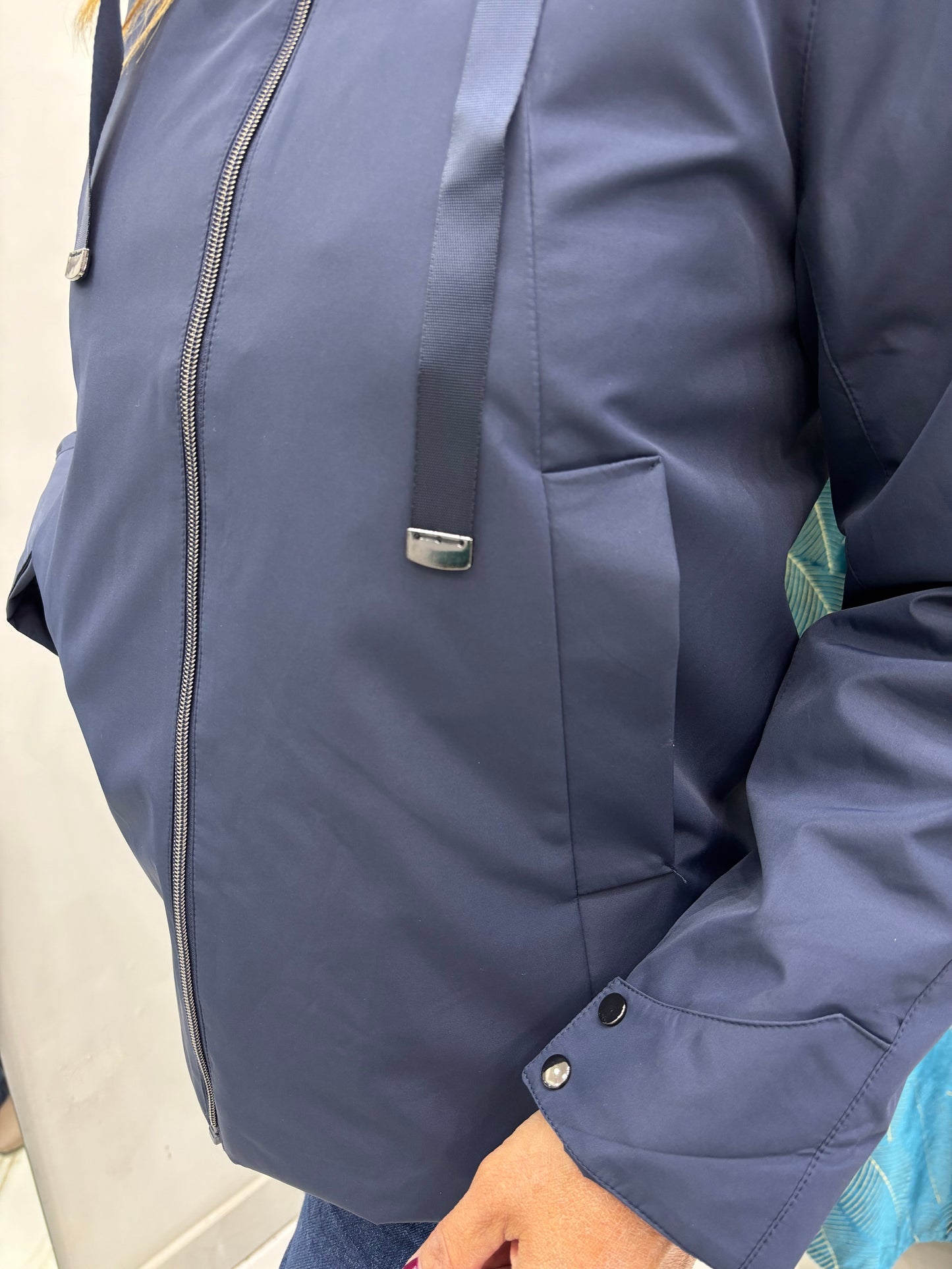 Impermeabile Bottoncini - Blu Navy