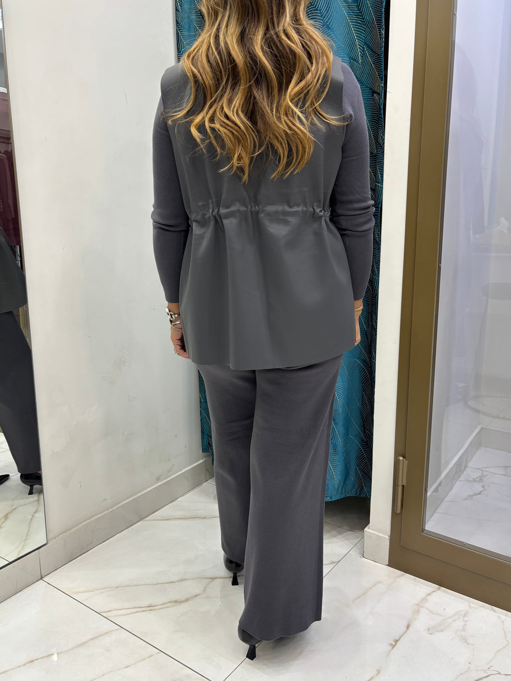 Completo Gilet Pelle