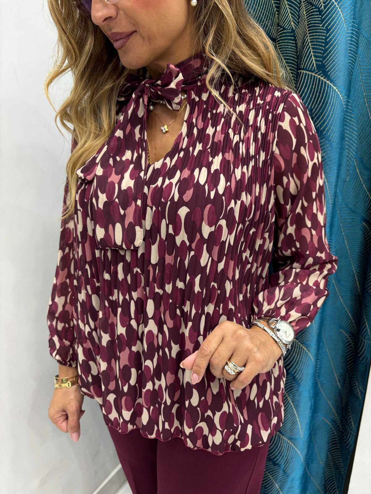 Camicia Goccia Plissè