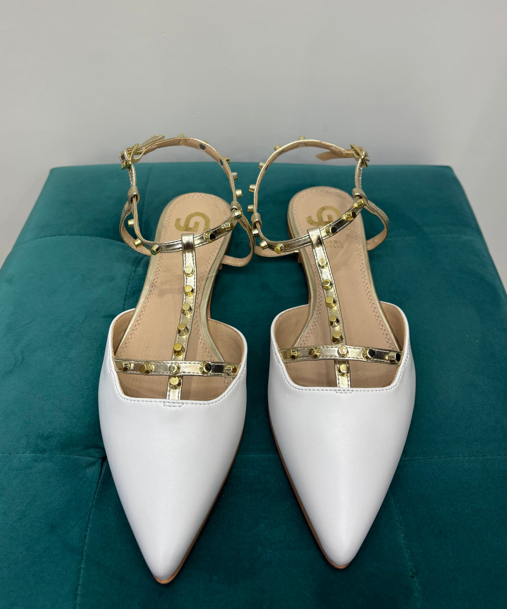 Ballerine Punta Borchie