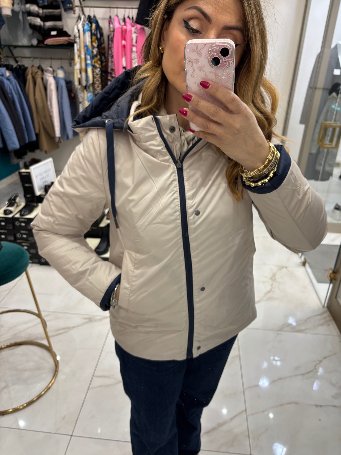 Trapuntino Reversibile - Blu Navy