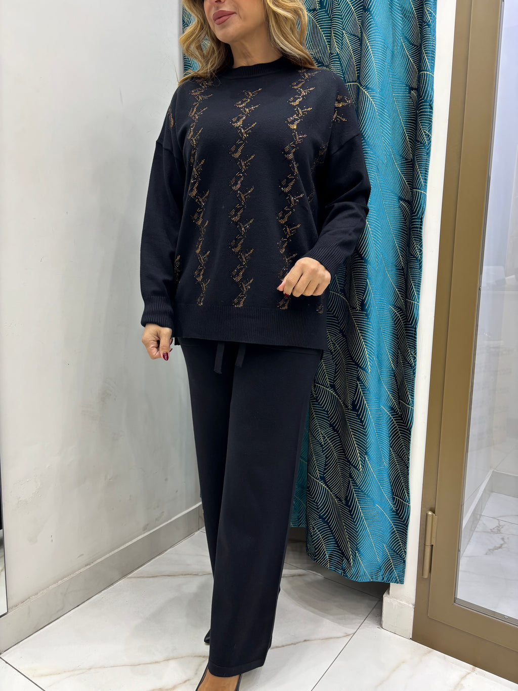 Completo Treccia Strass