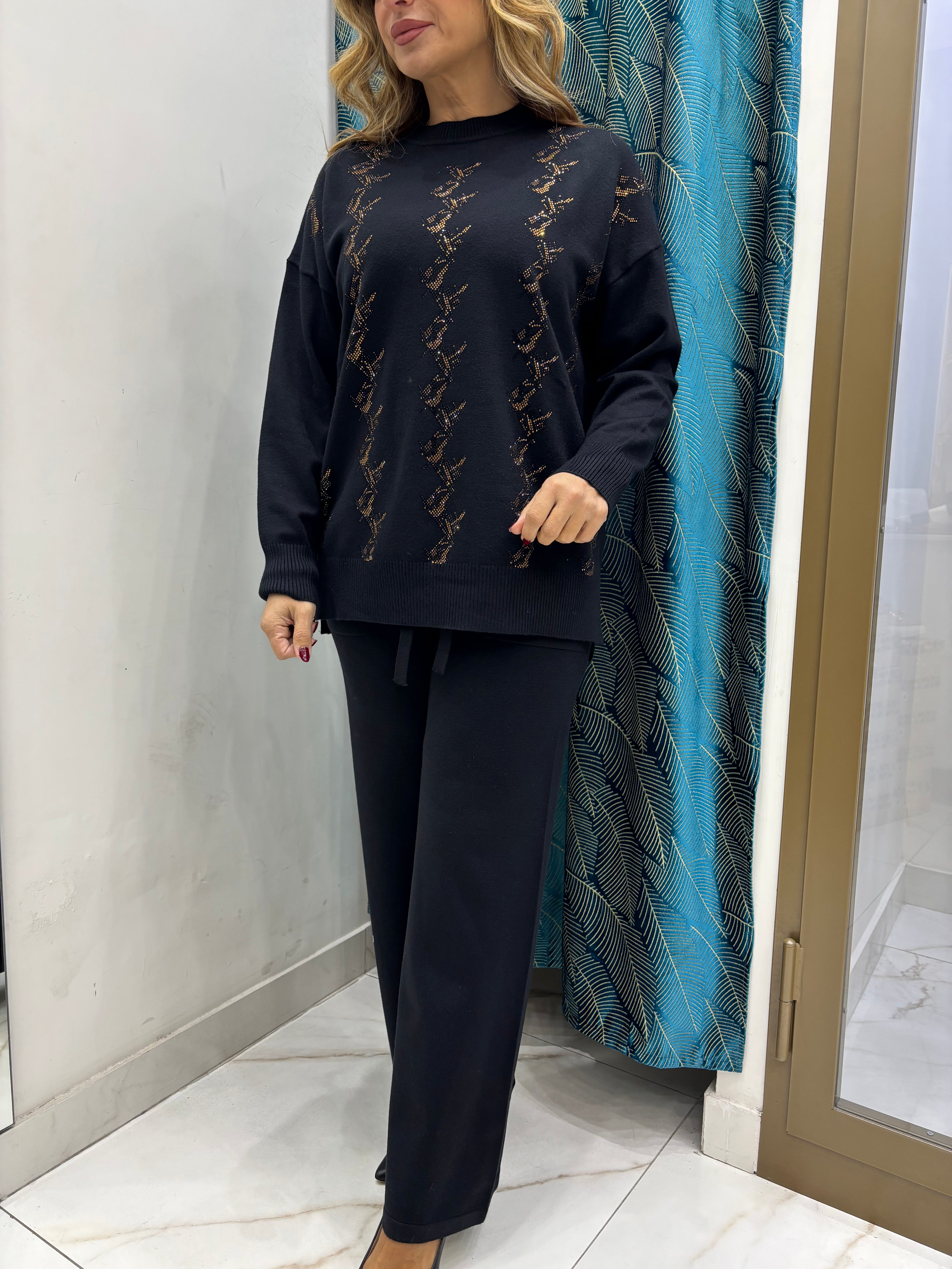 Completo Treccia Strass