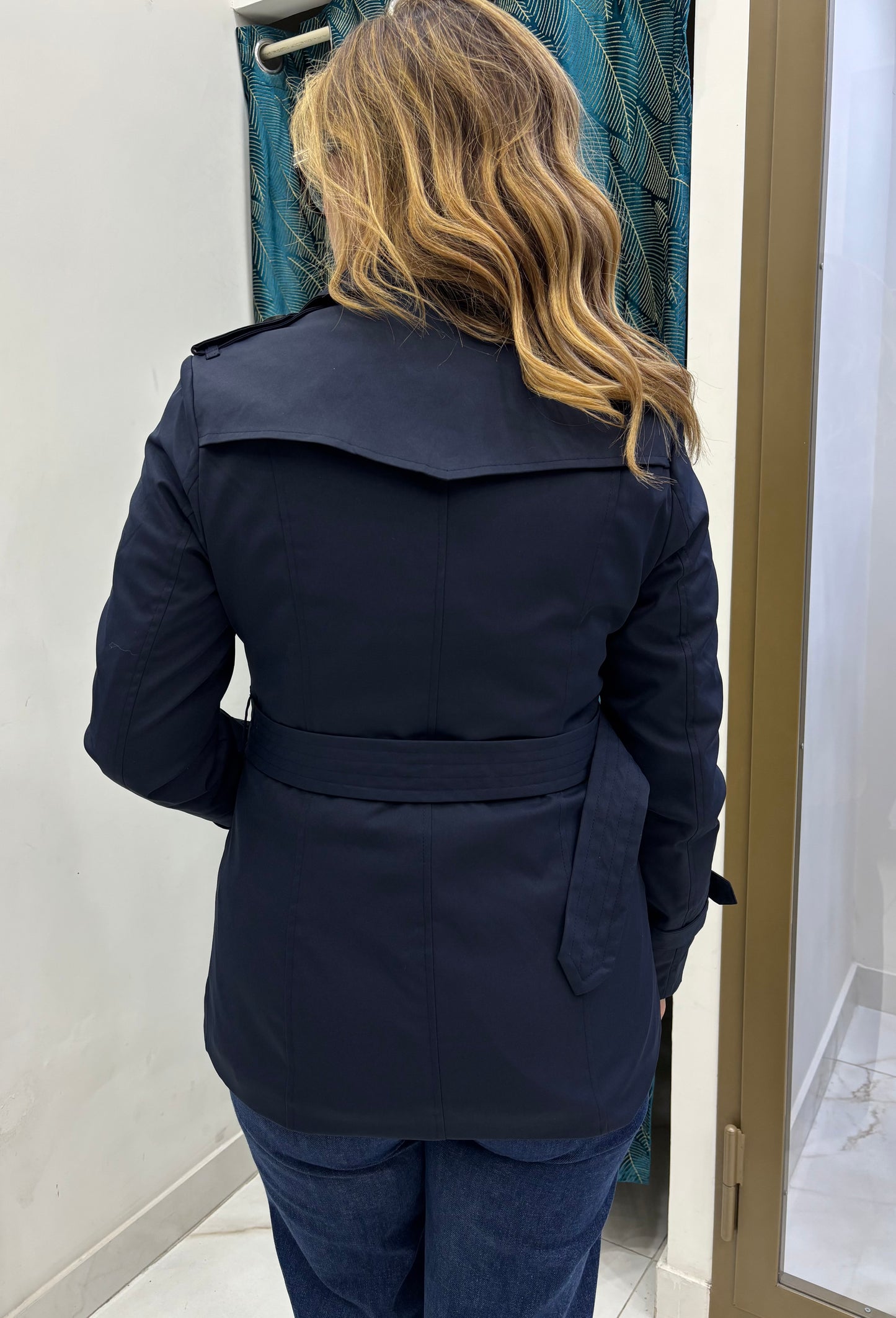 Trench Doppiopetto - Blu Navy