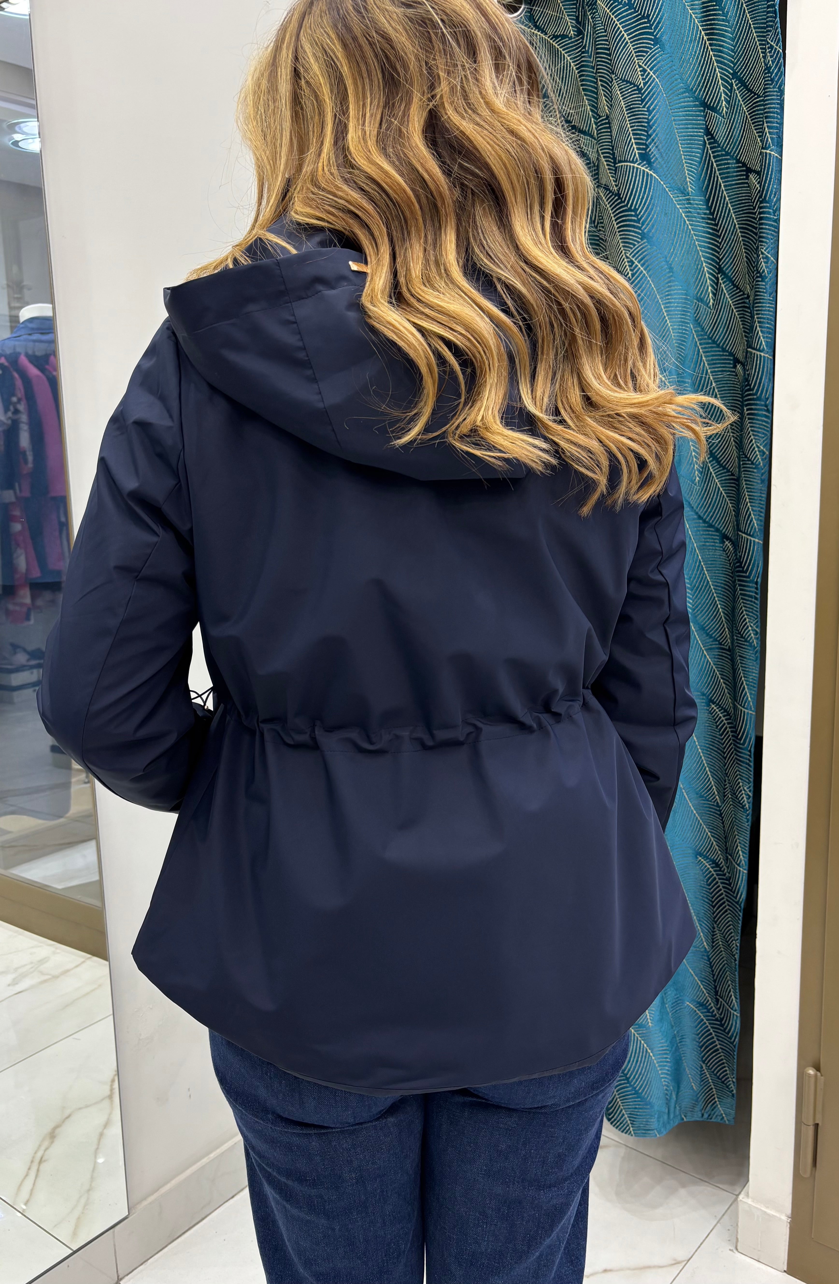 Impermeabile Coulisse - Blu Navy