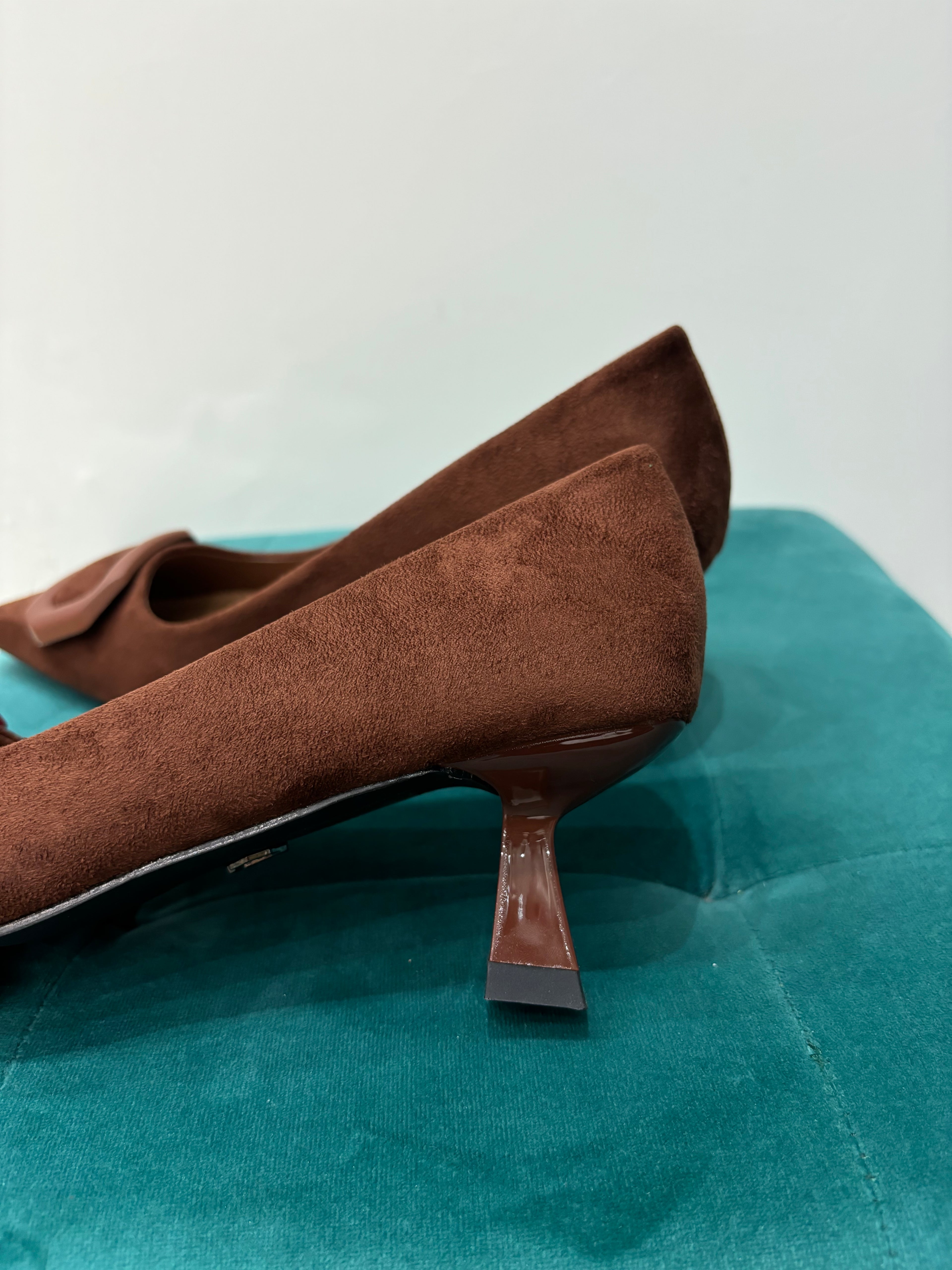 Décolleté Kitten Cuoio -