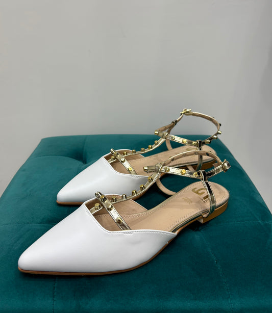 Ballerine Punta Borchie