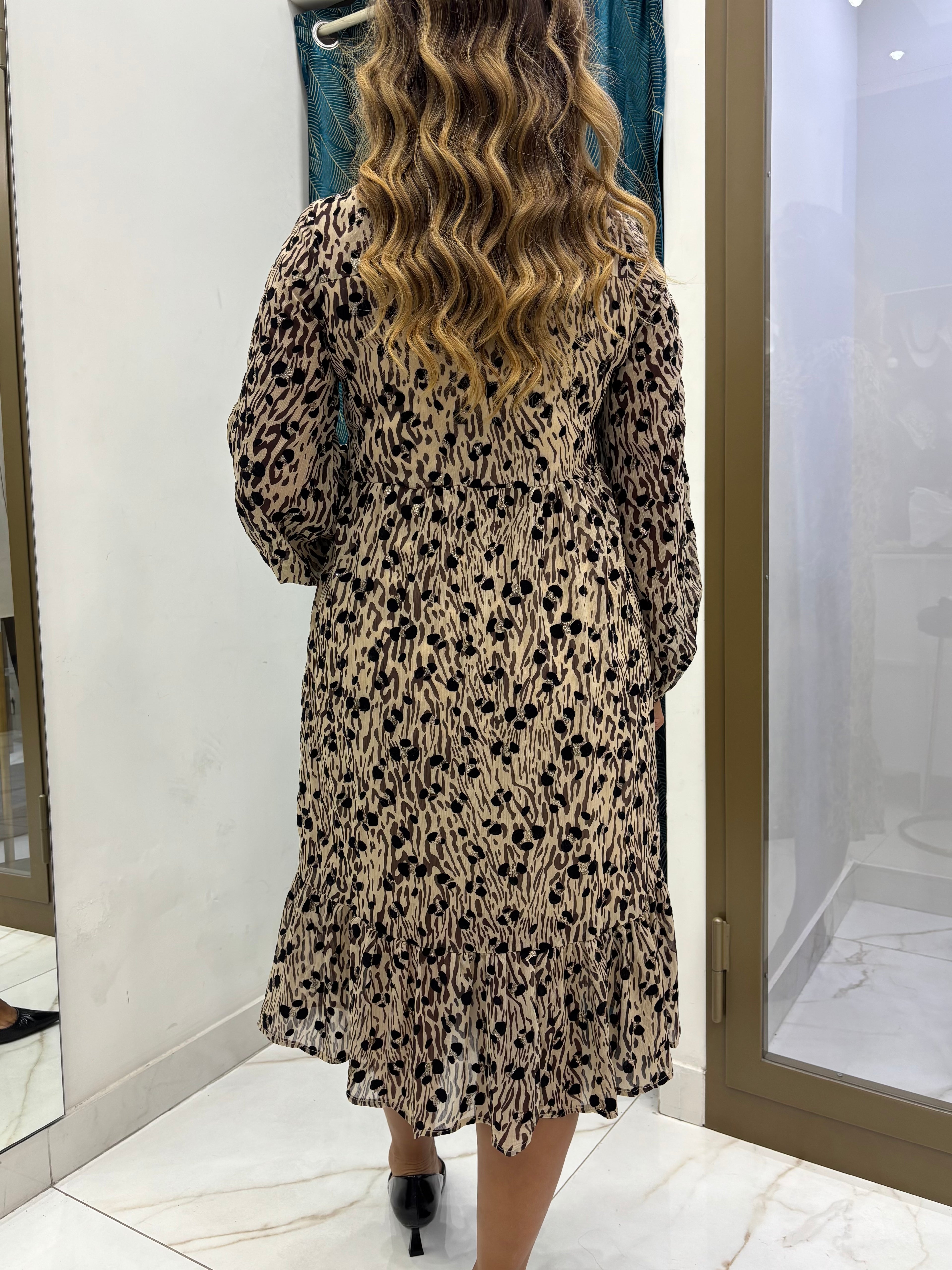 Abito Midi Animalier