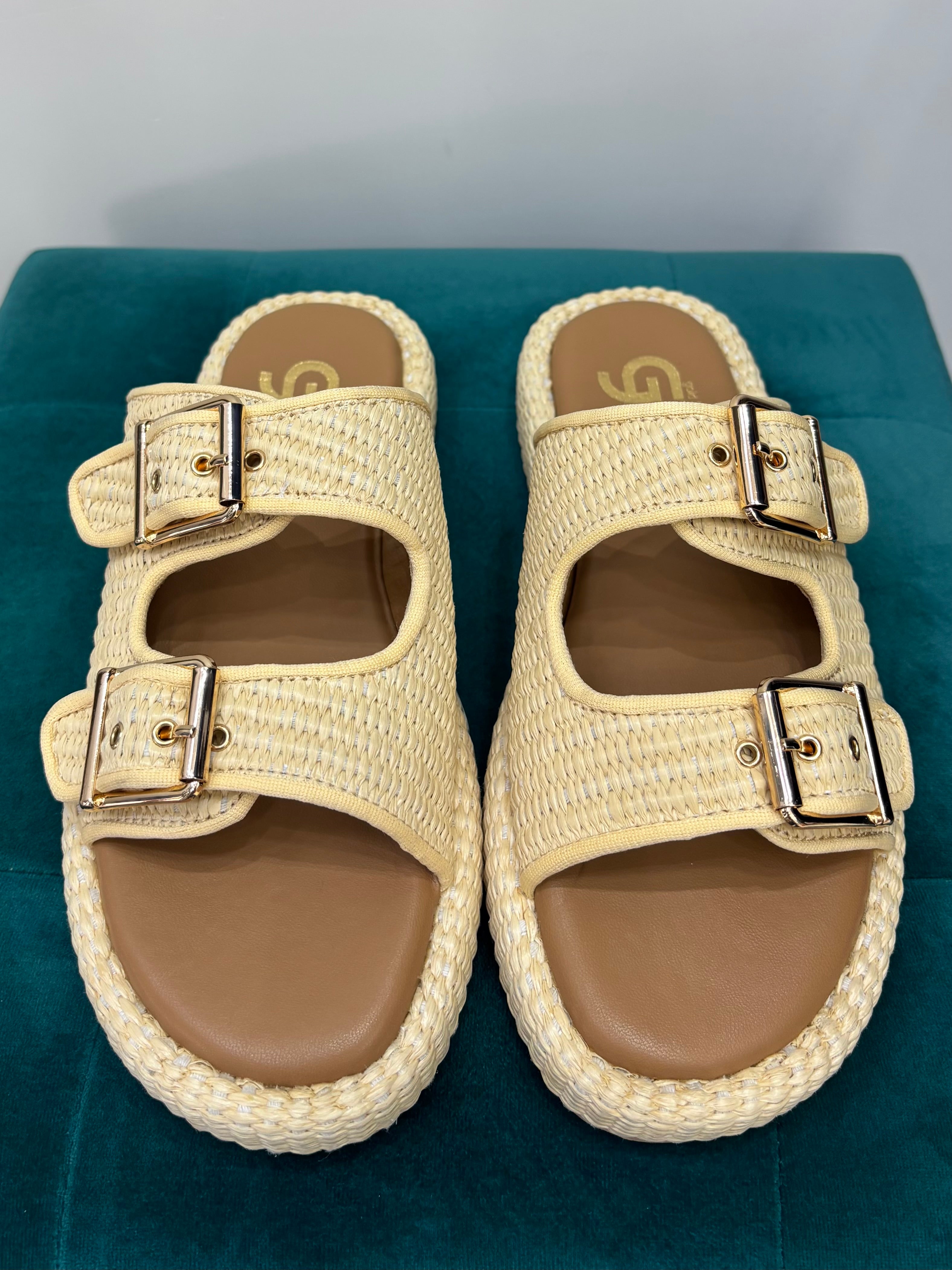 Sandali Platform Rafia