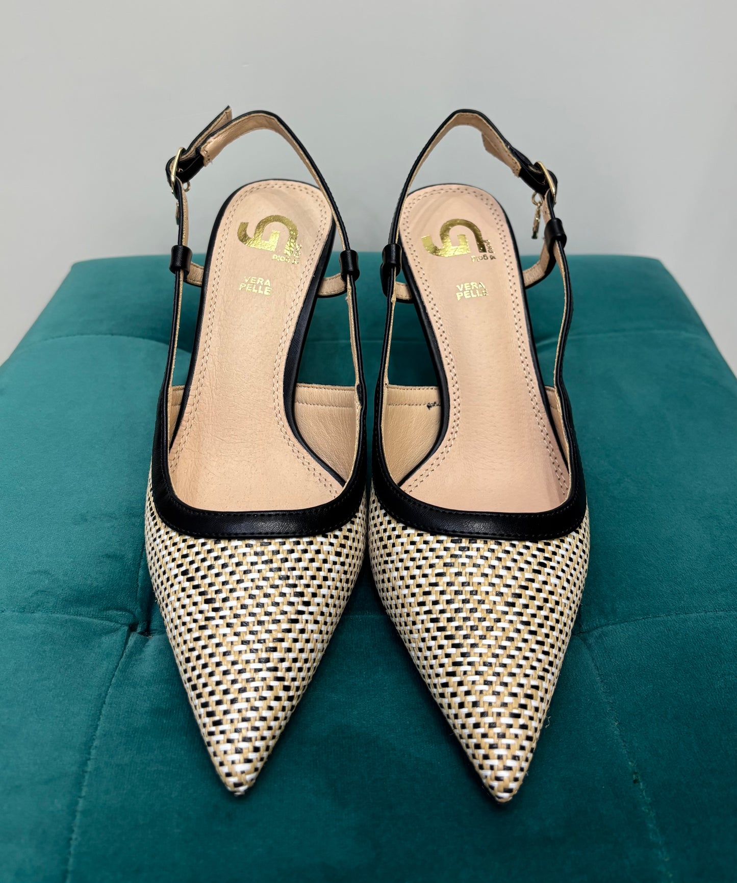 Décolleté Slingback - Rafia