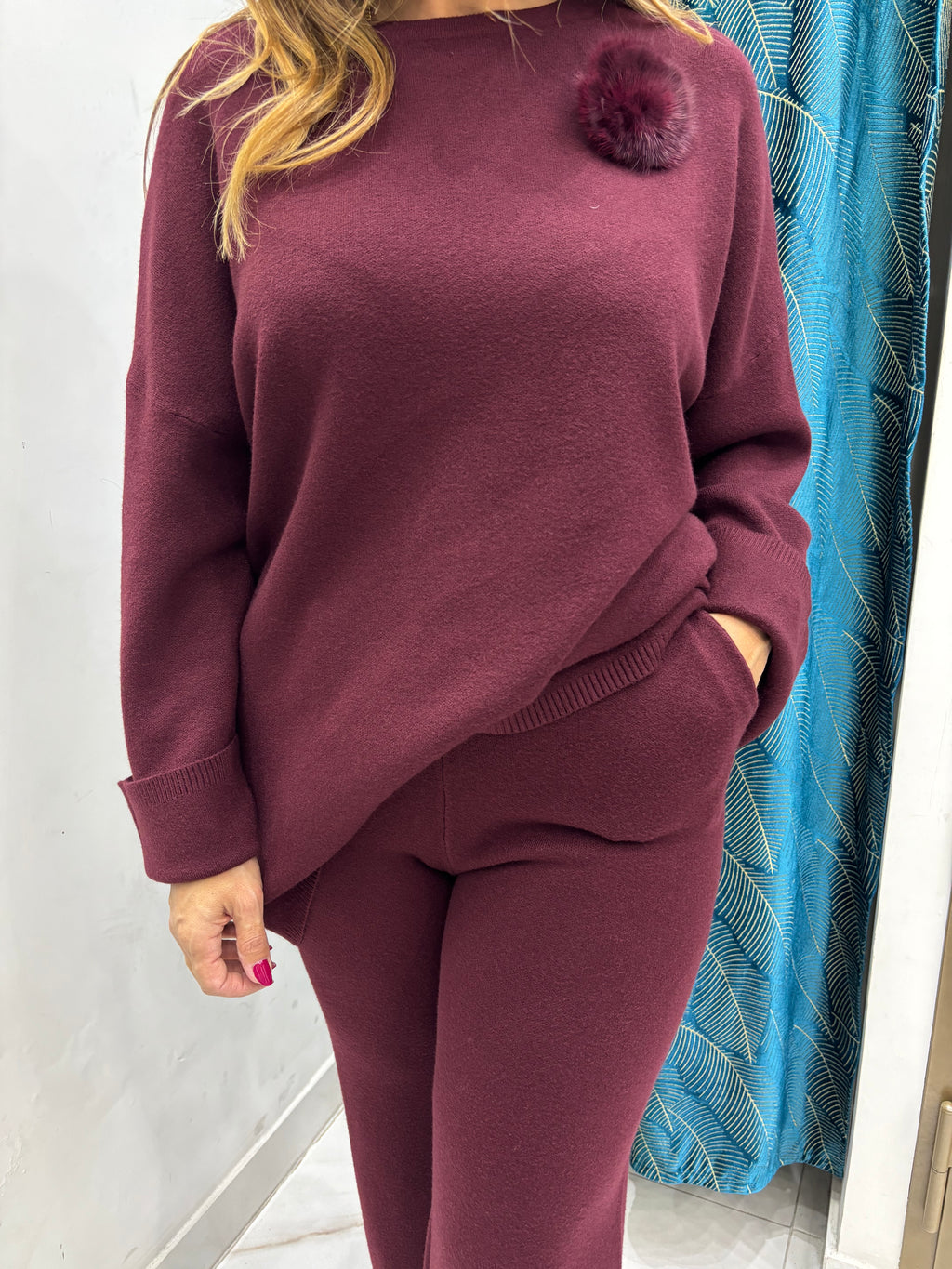 Completo in Maglia Neve