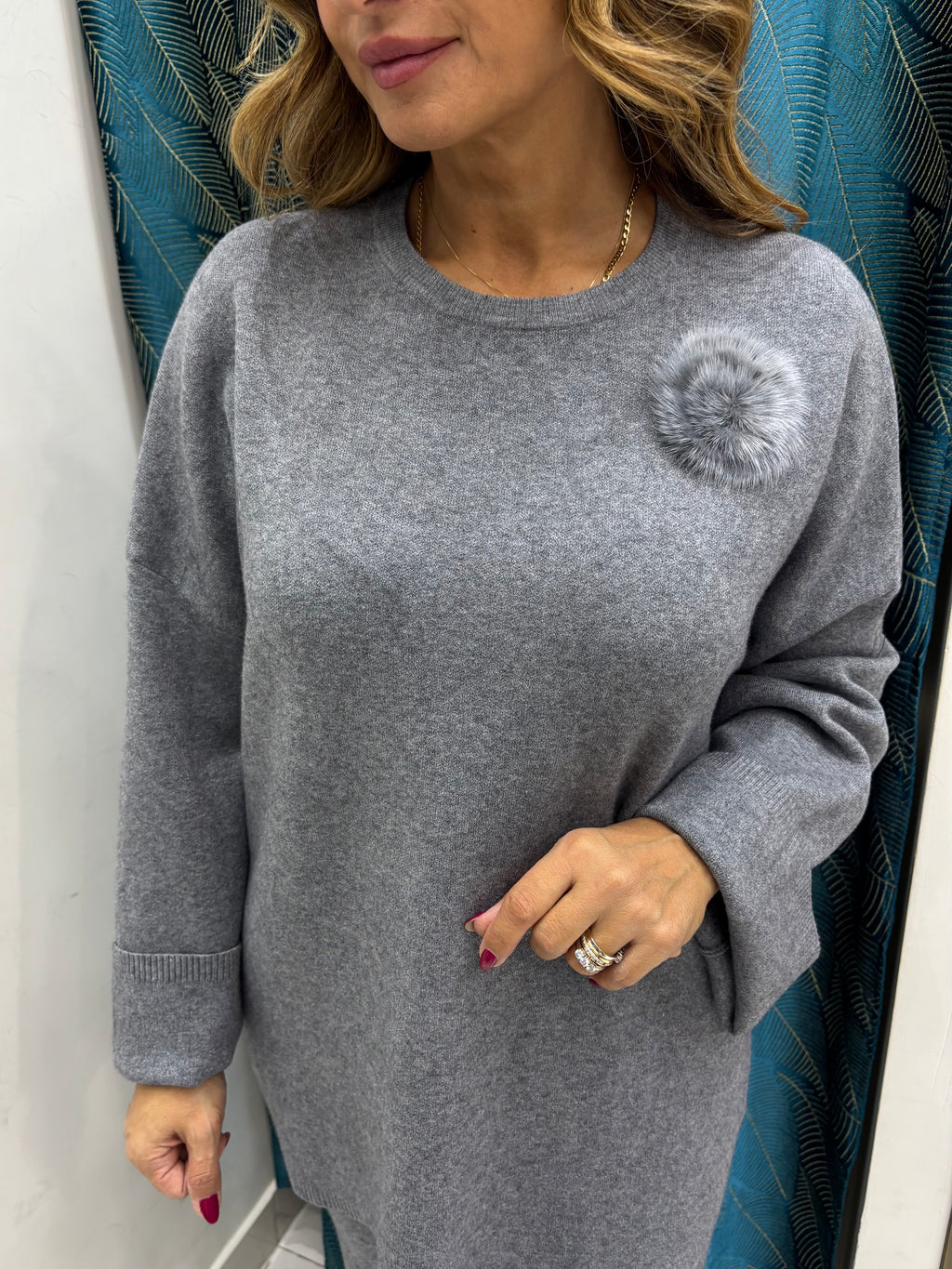 Completo in Maglia Neve