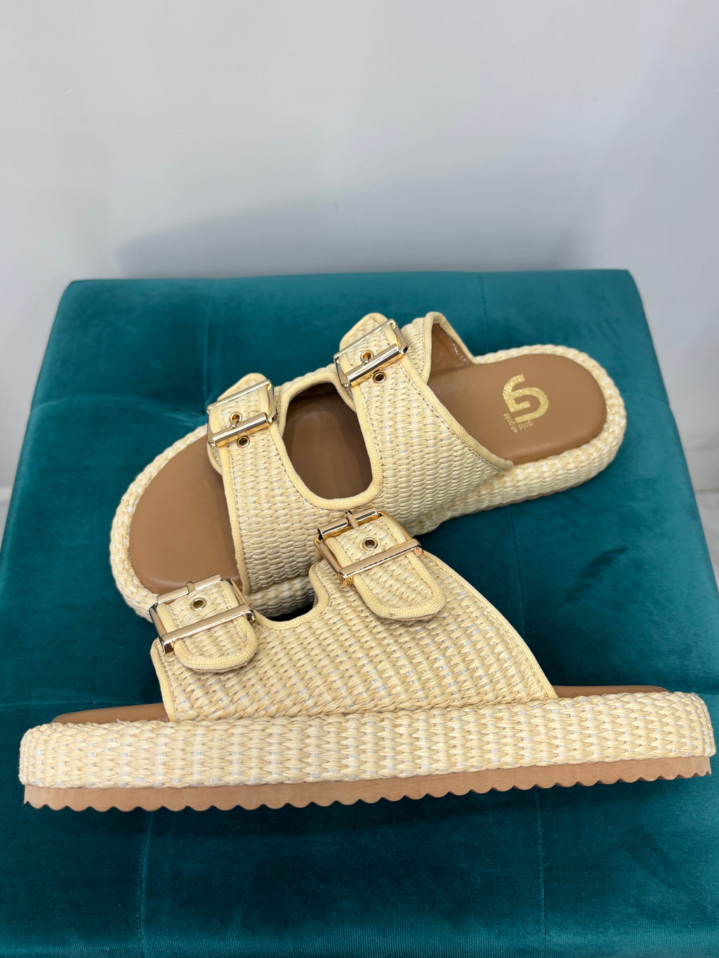 Sandali Platform Rafia