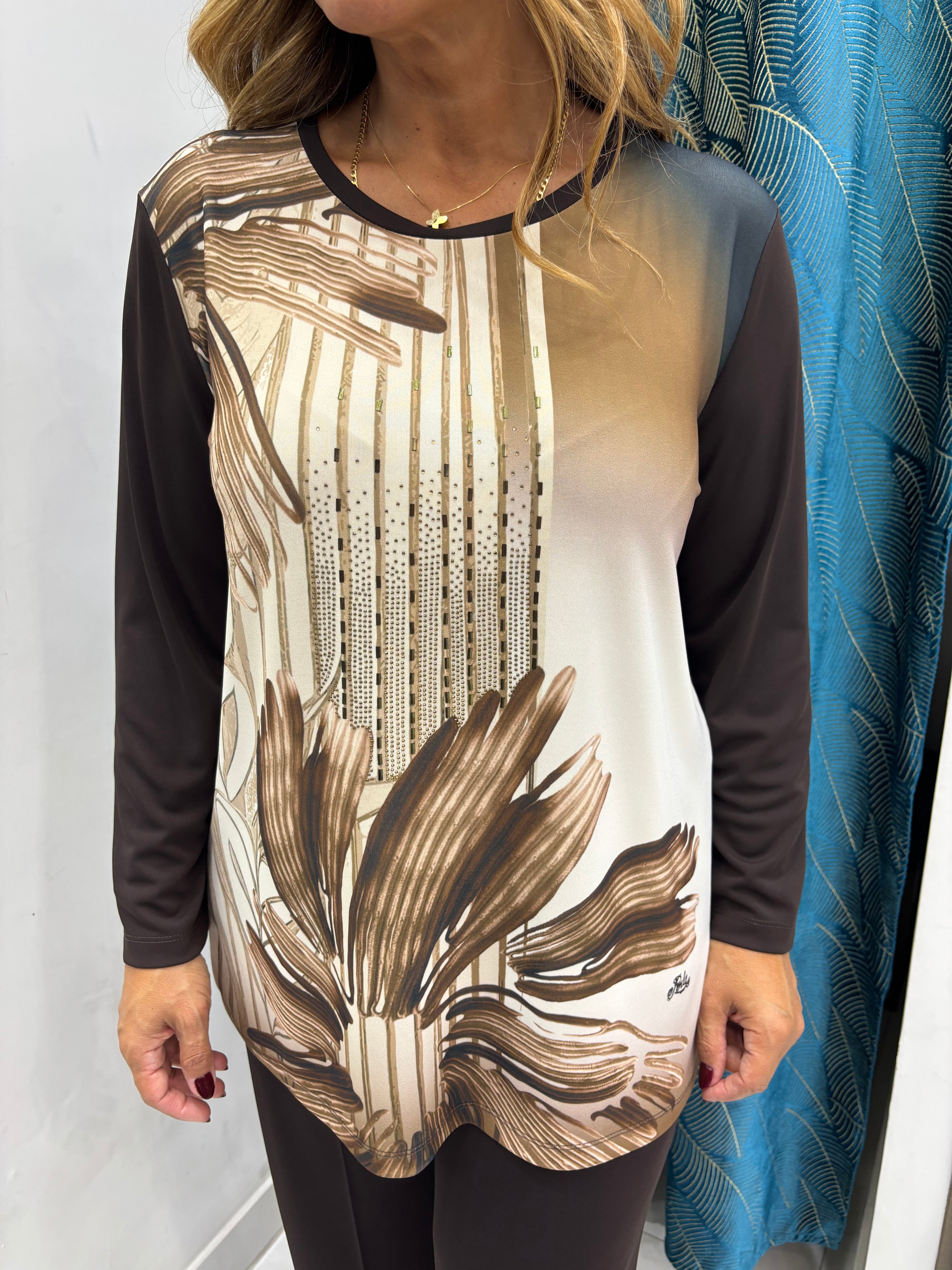 Coordinato Curvy Castagna