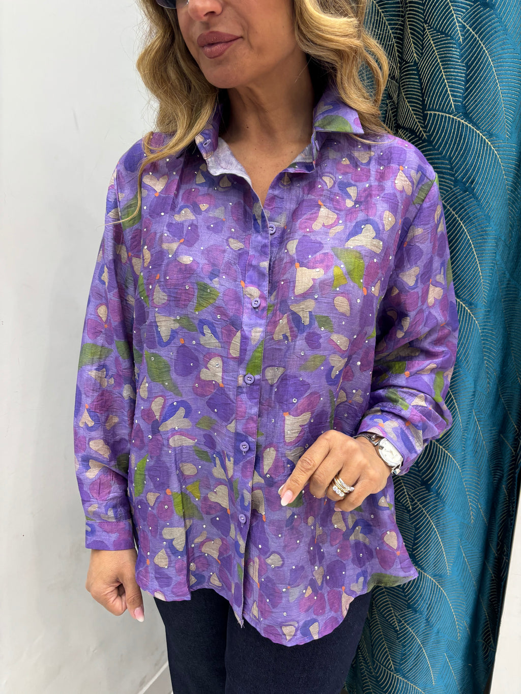 Camicia Catena Strass