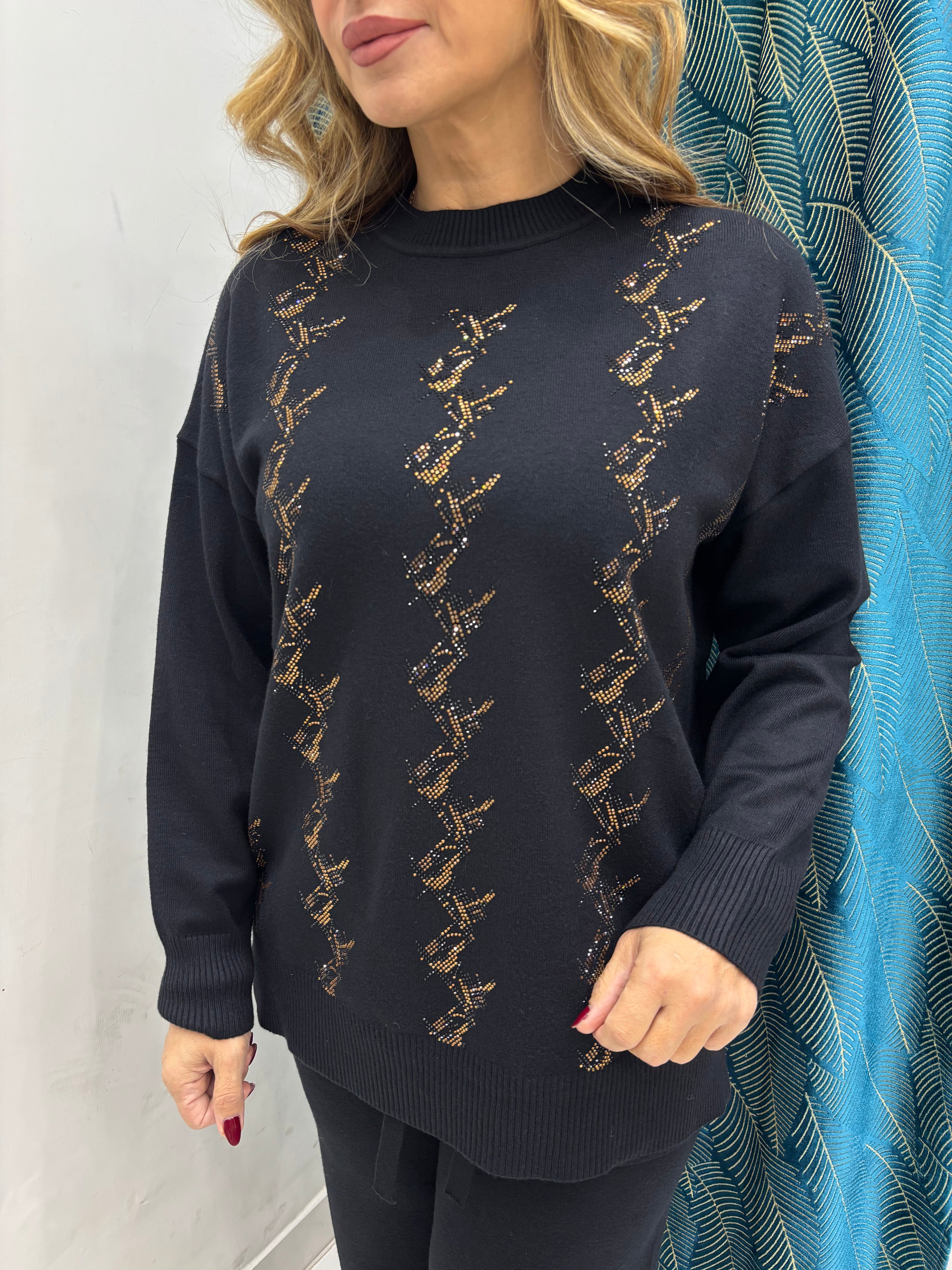 Completo Treccia Strass