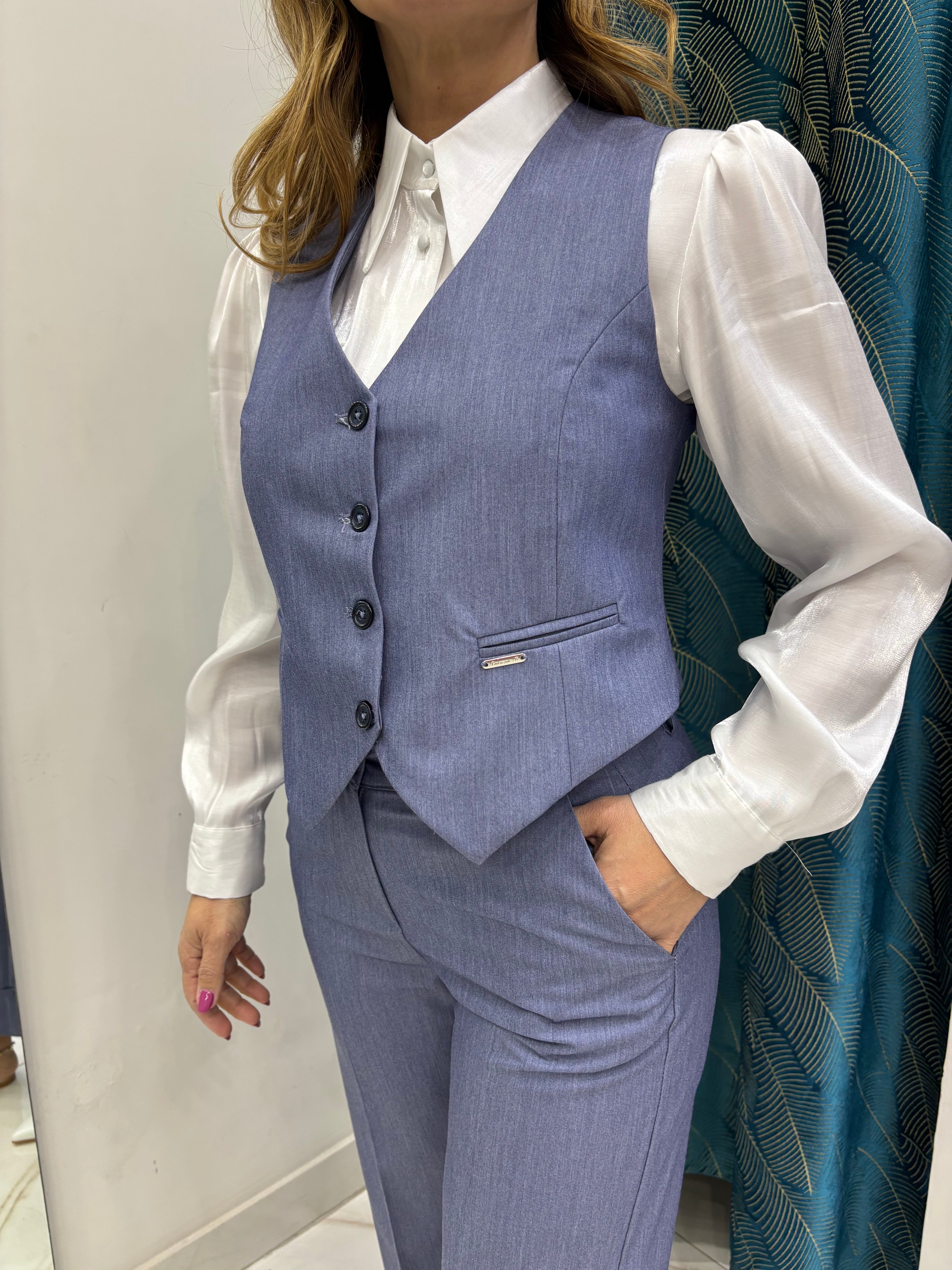 Coordinato Gilet - Denim