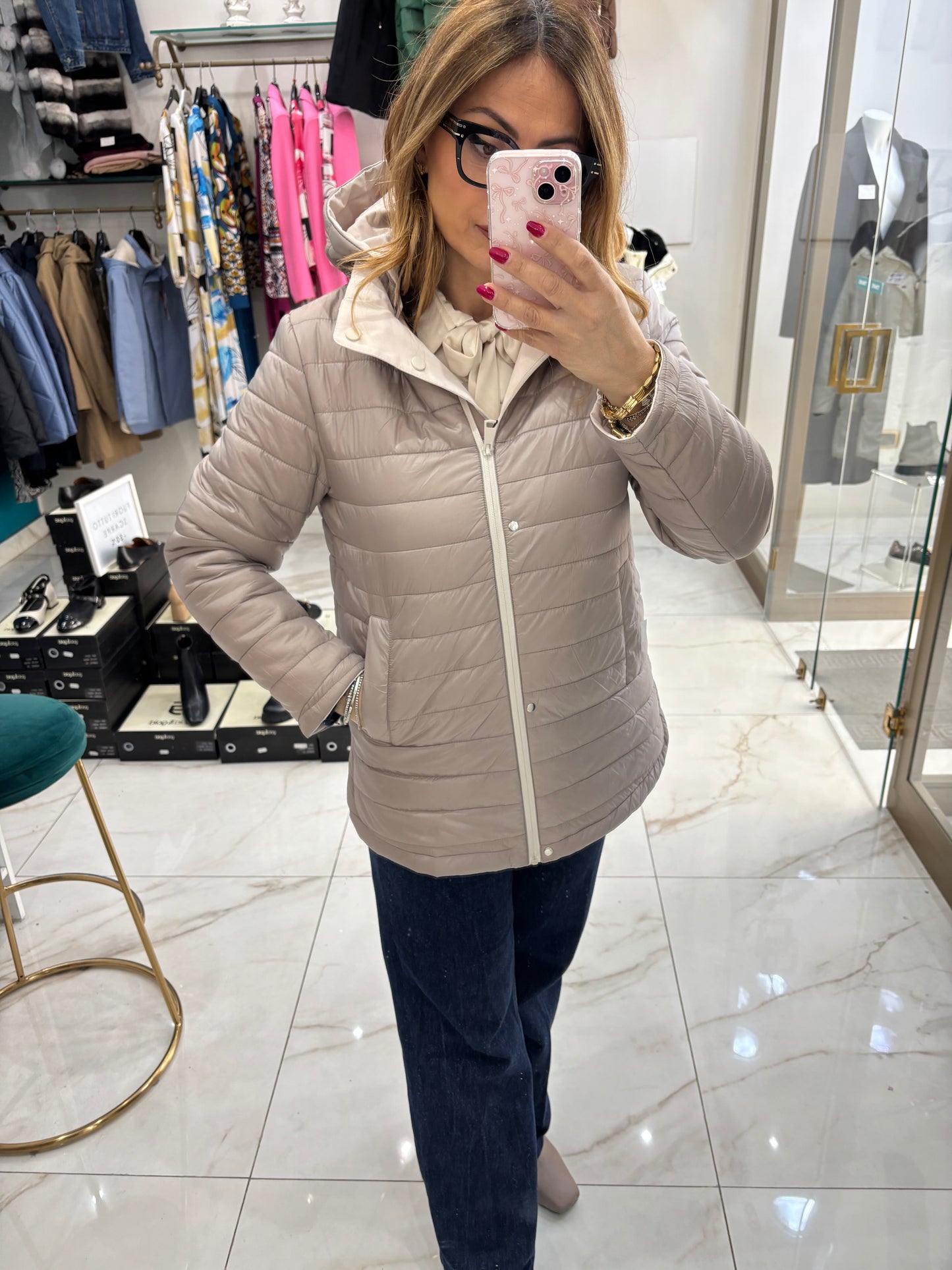 Parka Reversibile - Beige Crema