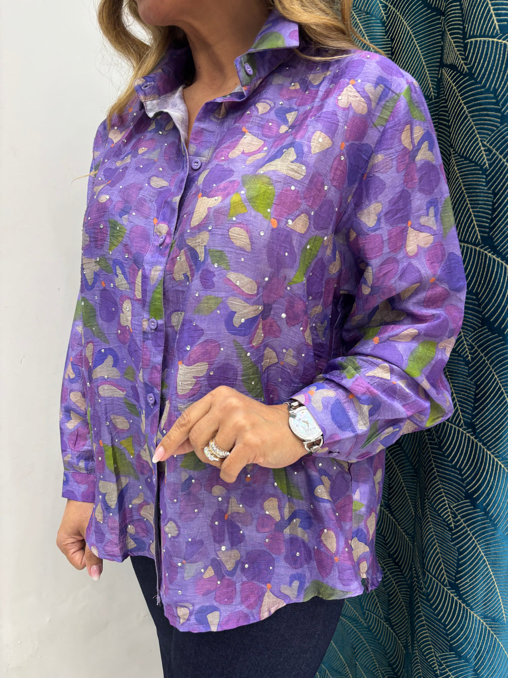 Camicia Catena Strass