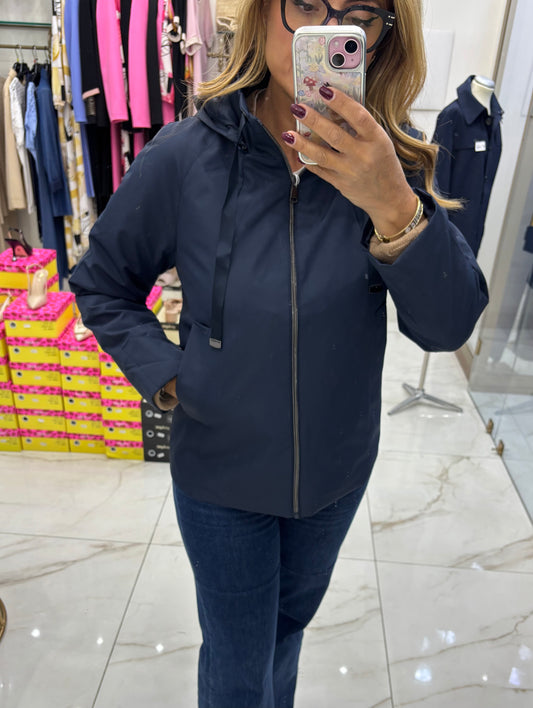 Impermeabile Bottoncini - Blu Navy