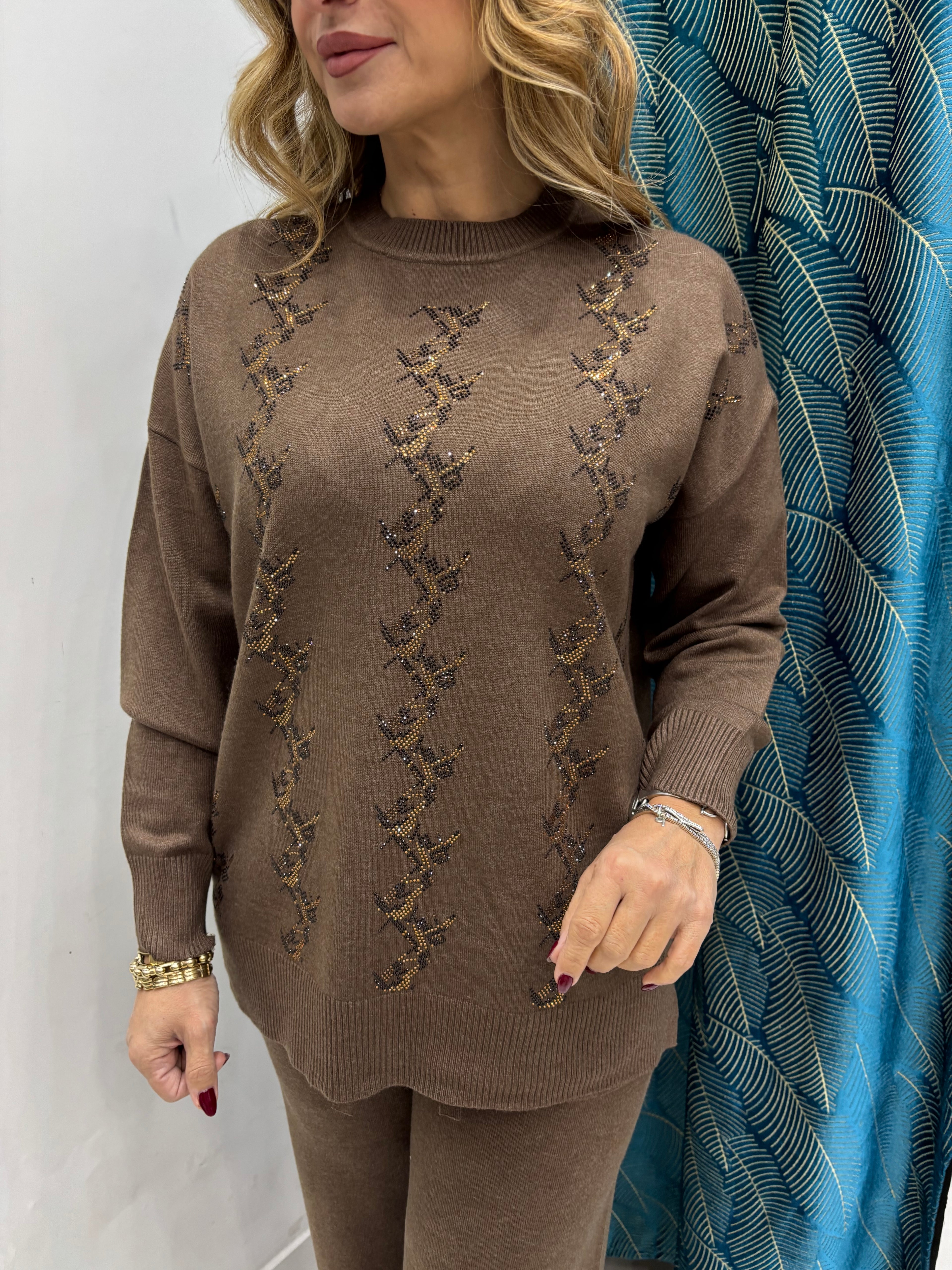 Completo Treccia Strass