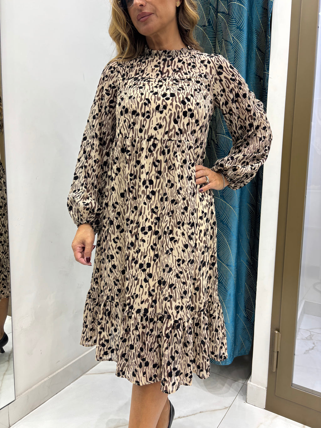 Abito Midi Animalier