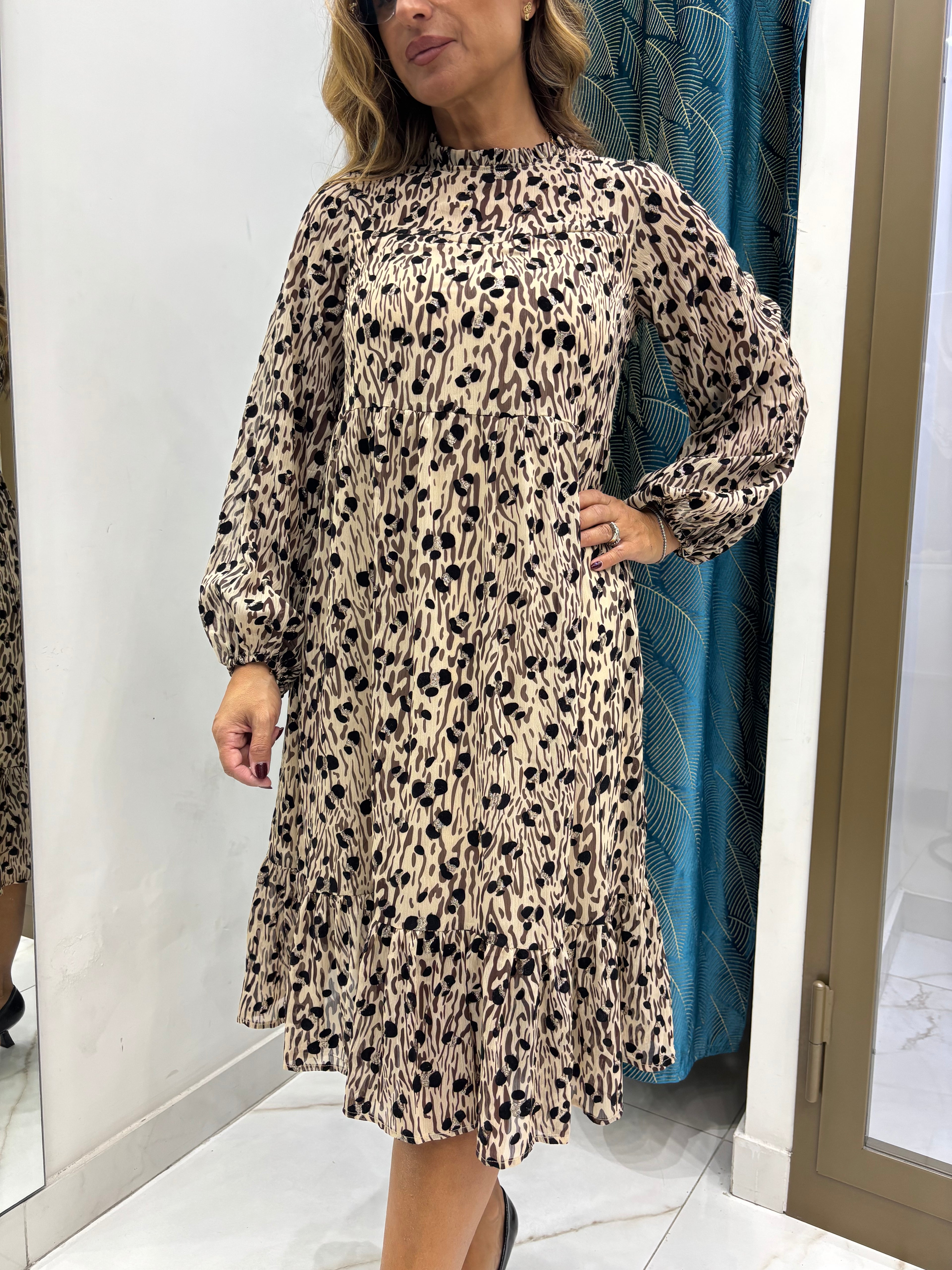 Abito Midi Animalier