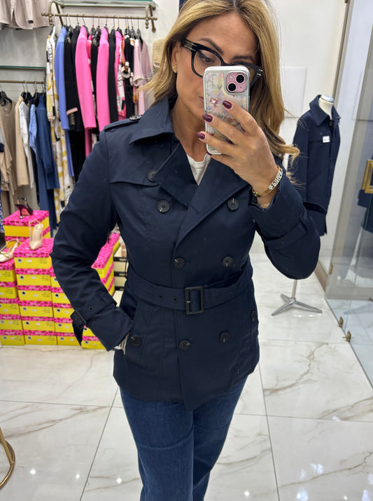Trench Doppiopetto - Blu Navy