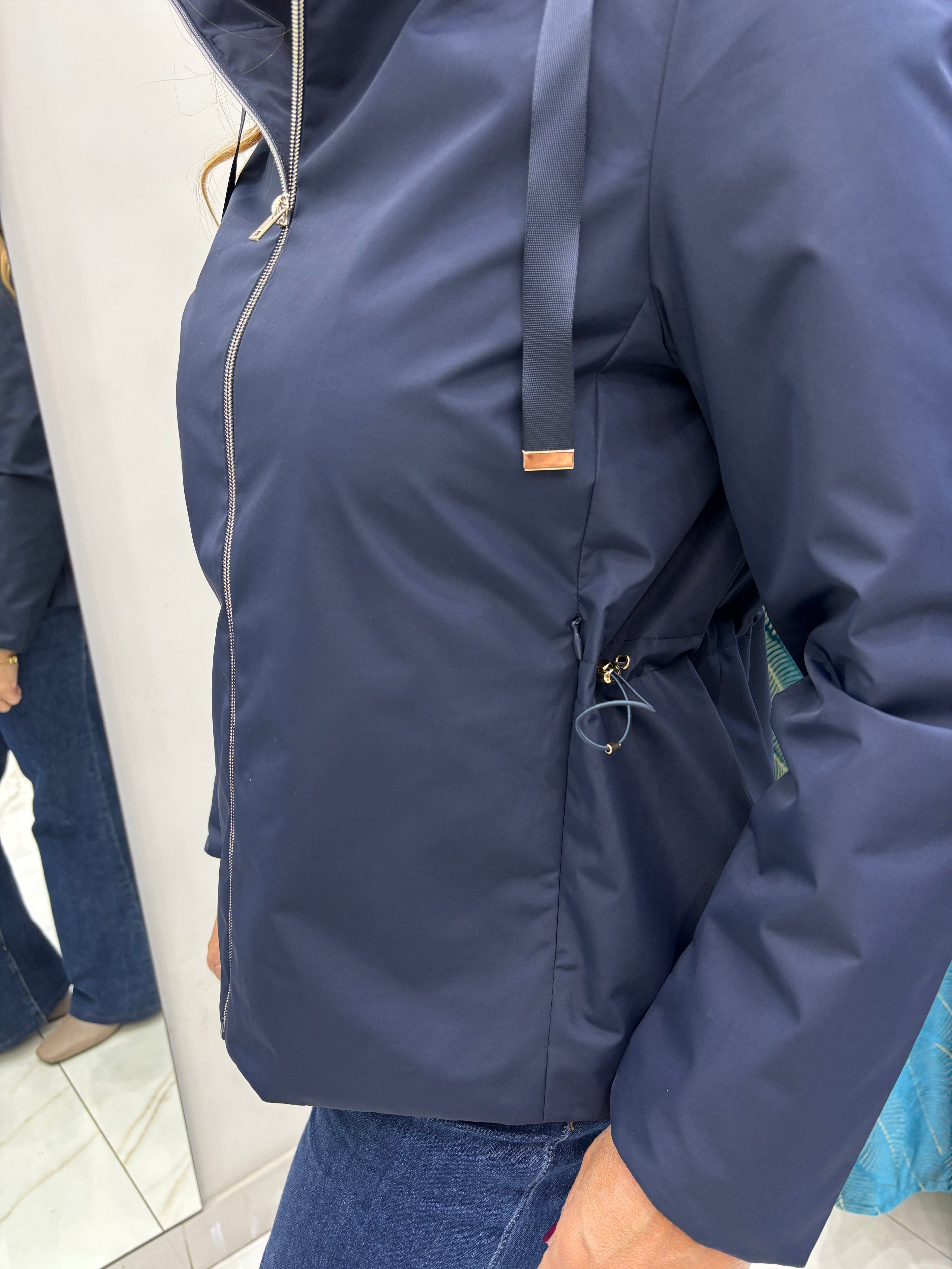 Impermeabile Coulisse - Blu Navy