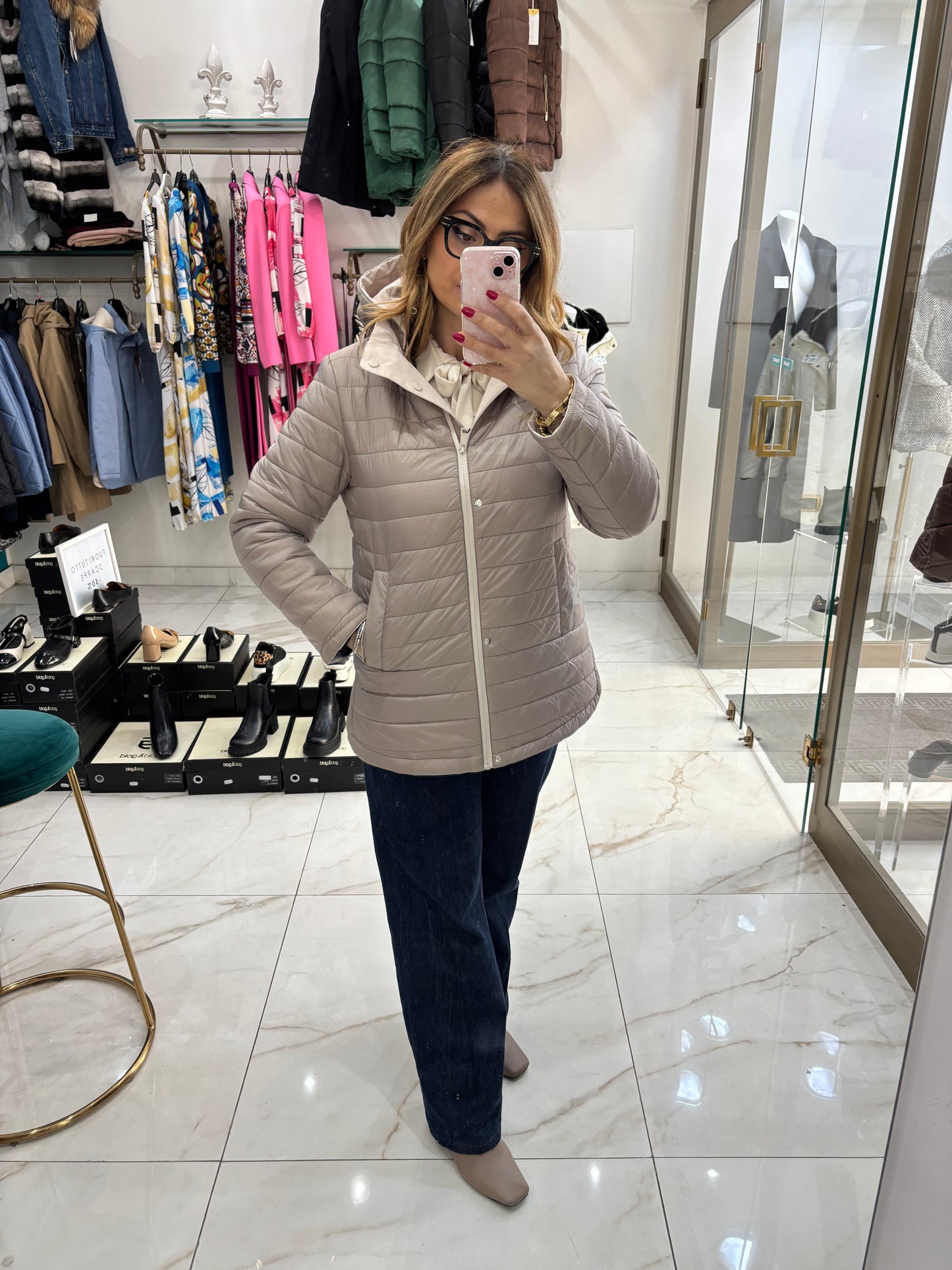 Parka Reversibile - Beige Crema