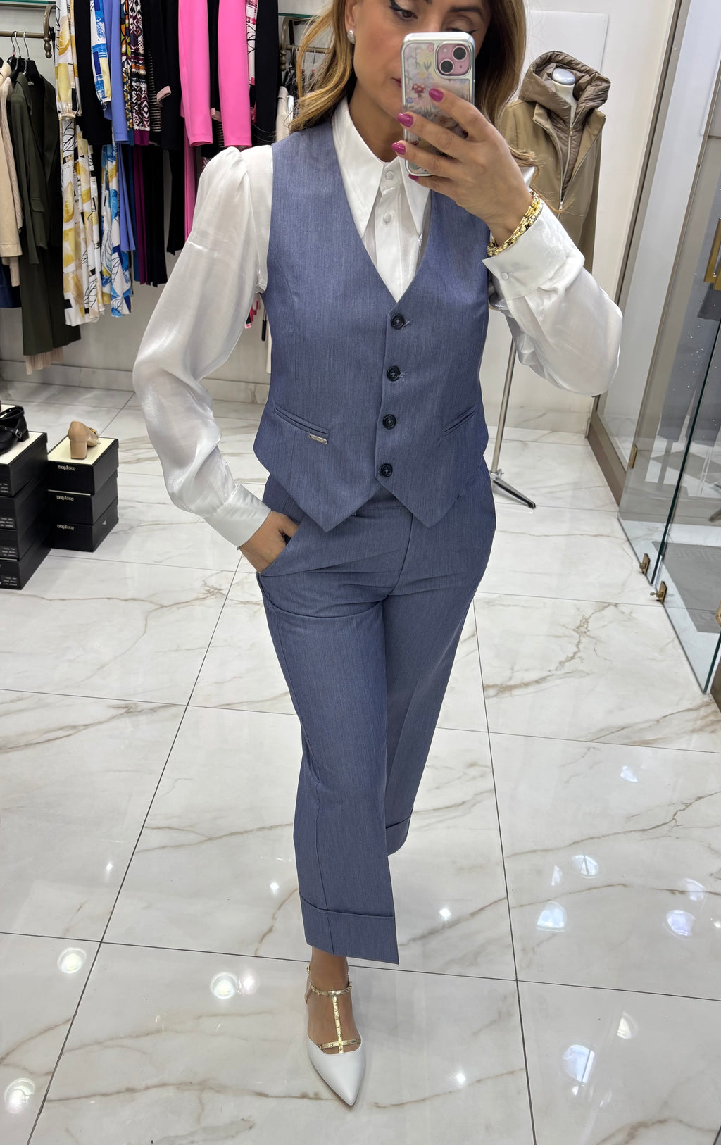 Coordinato Gilet - Denim